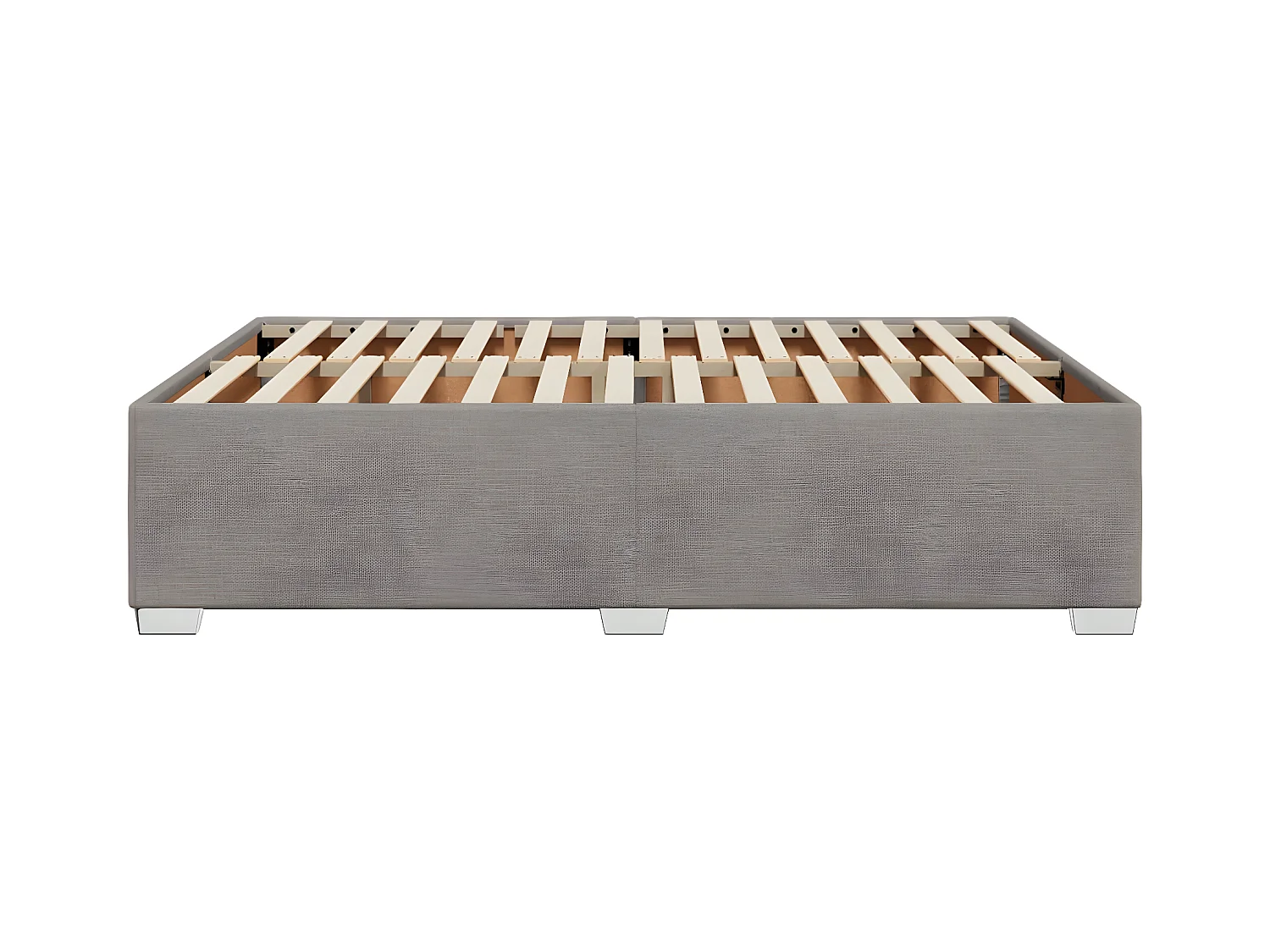 Cadre de lit Taupe 140x190 cm Tissu