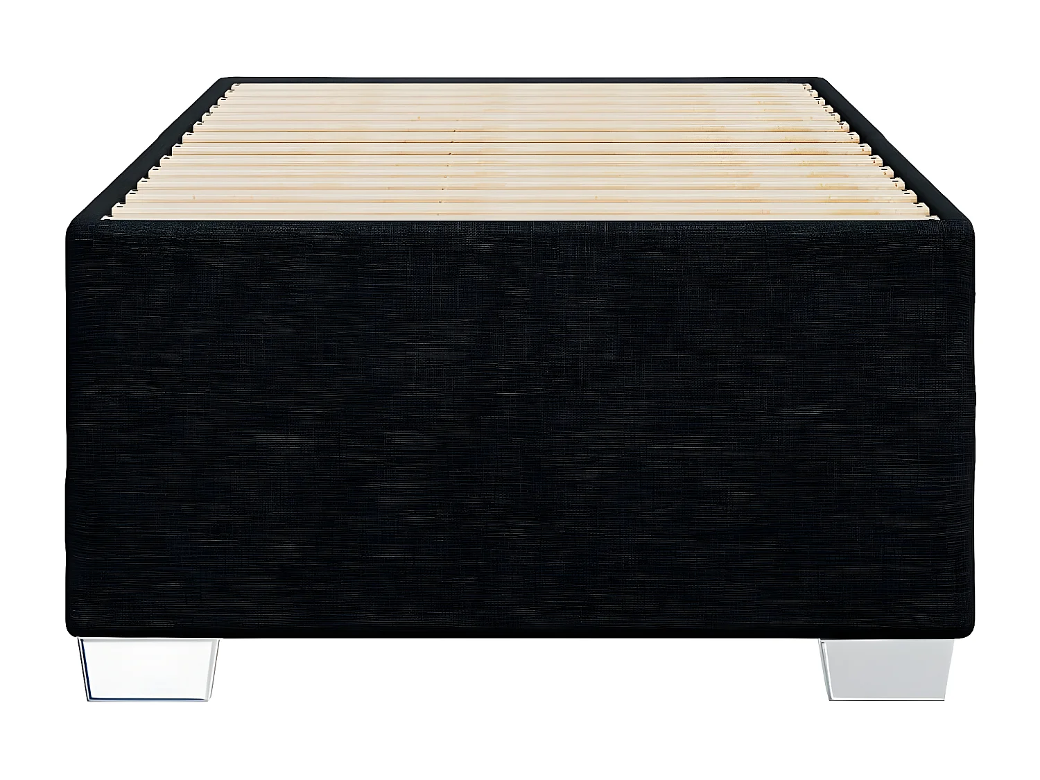 Estructura de cama de tela gris claro 100x200 cm