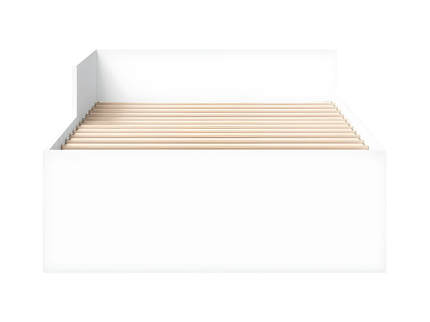 Cadre de lit blanc 90x190 cm bois d'ingénierie