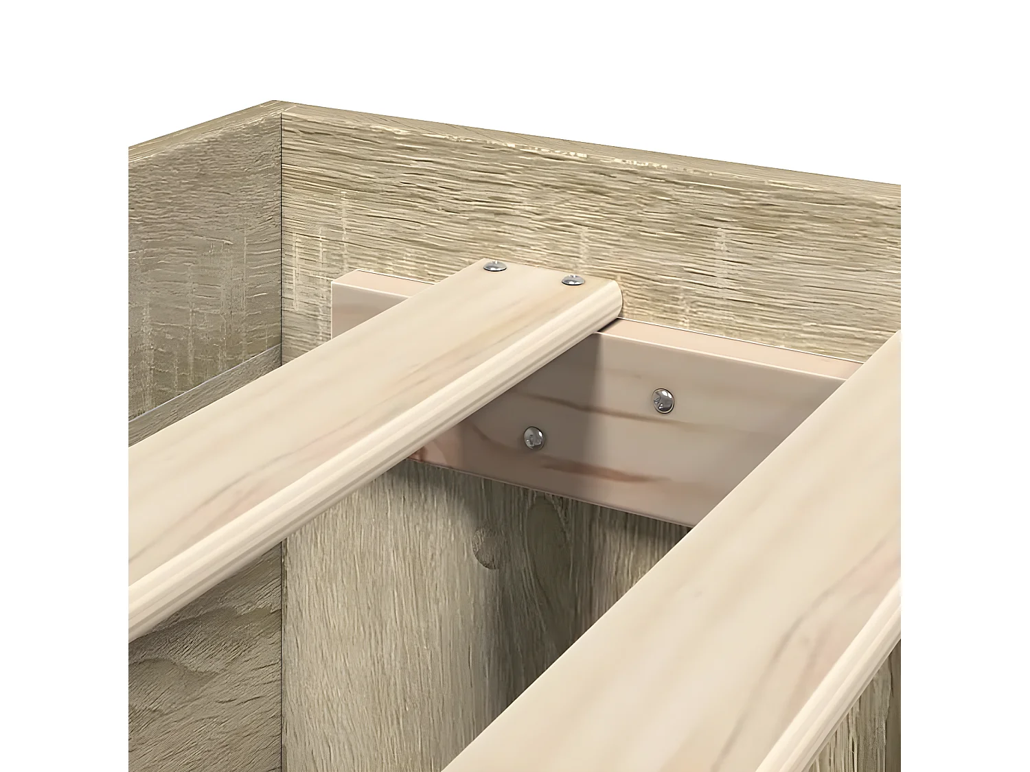 Cama con cabecero madera de ingeniería roble Sonoma 120x190 cm