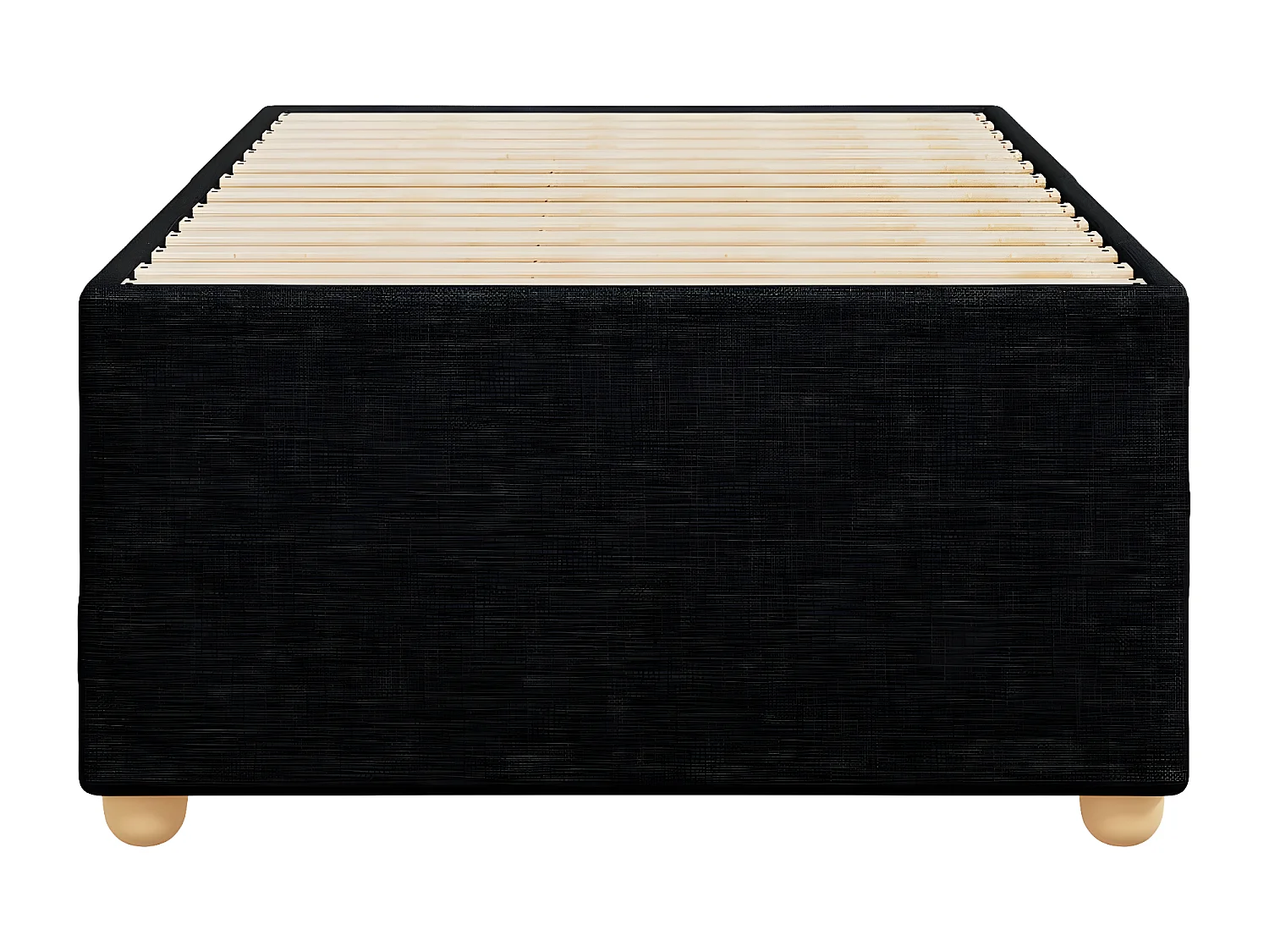 Cadre de lit Noir 90x200 cm Tissu