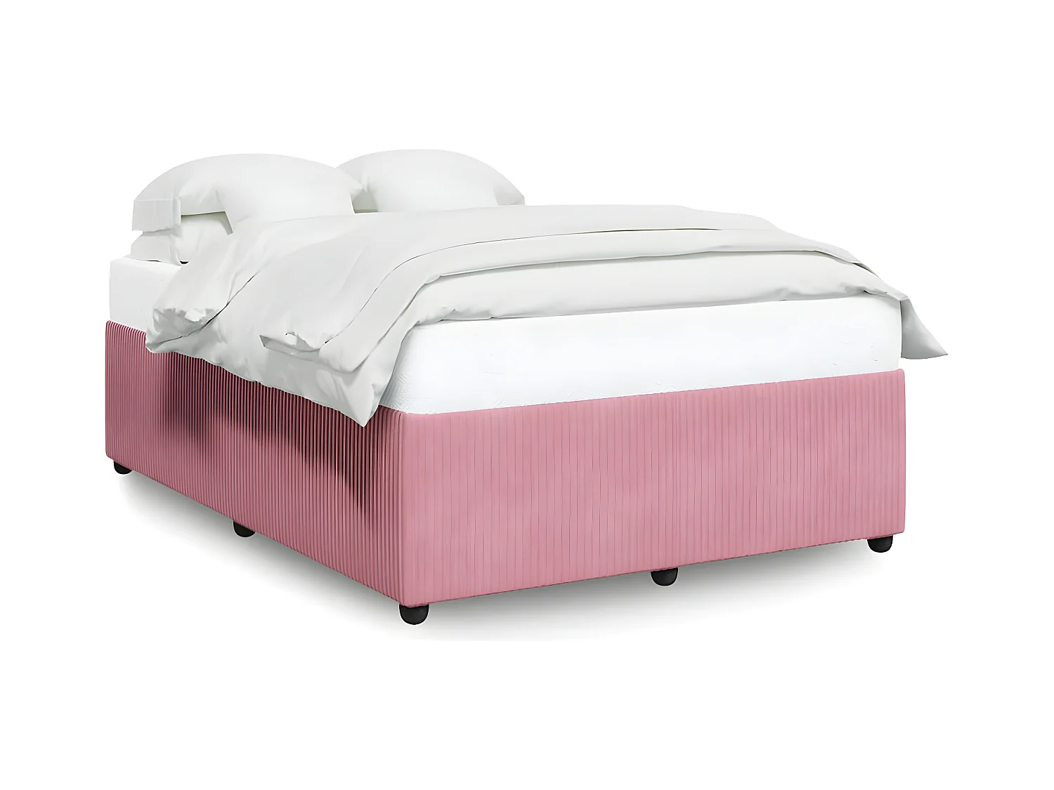 Cadre de lit Rose 160x200 cm Velours
