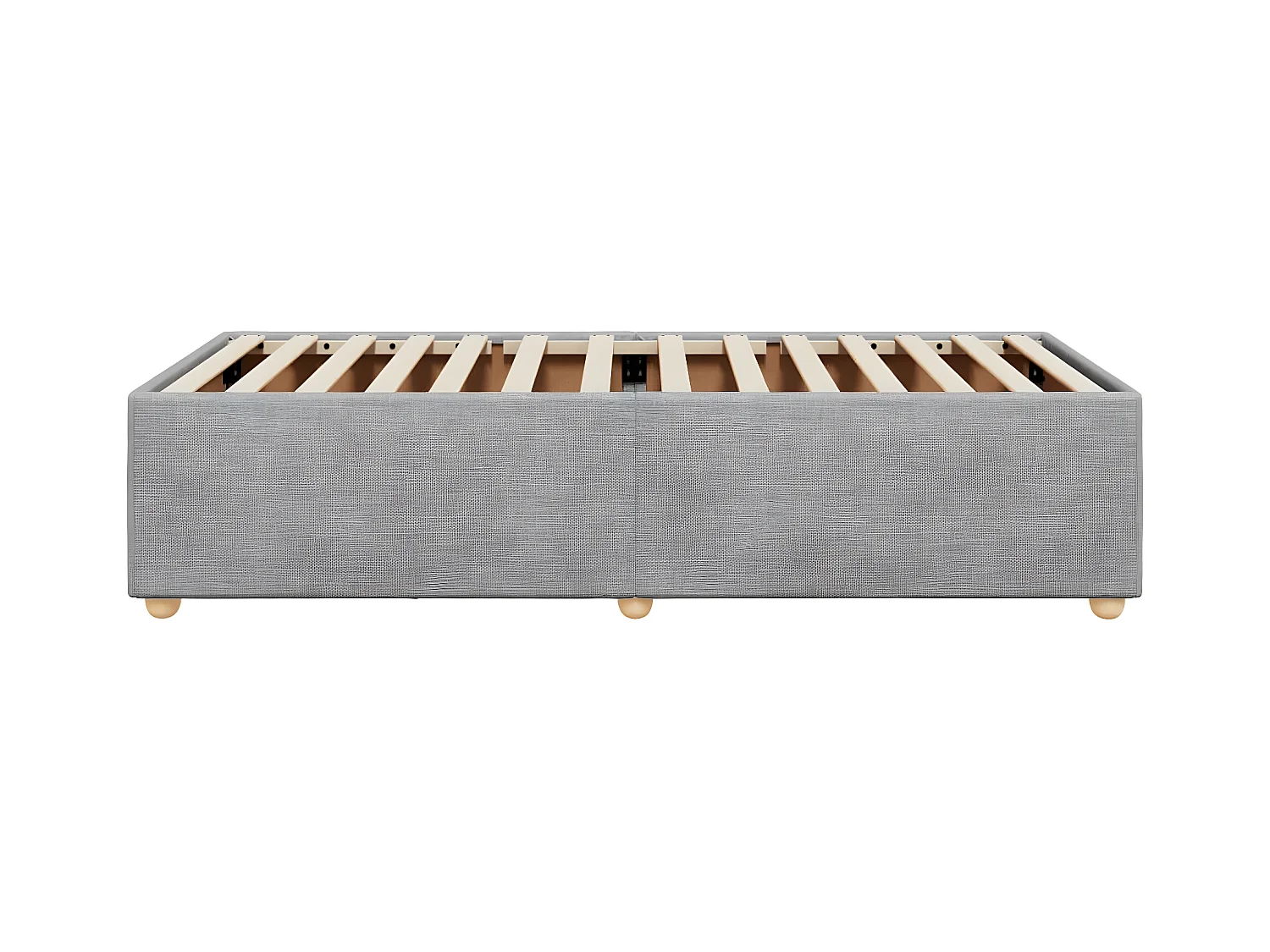 Cadre de lit Gris clair 90x200 cm Tissu