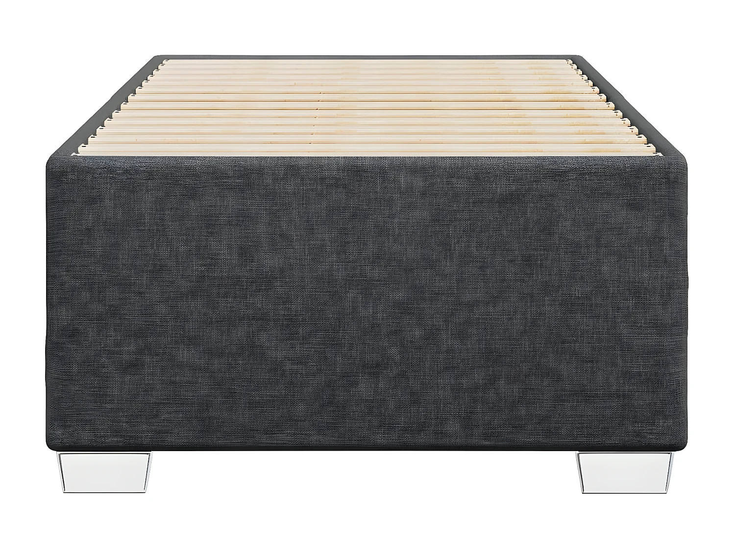 Cadre de lit Gris foncé 80x200 cm Tissu