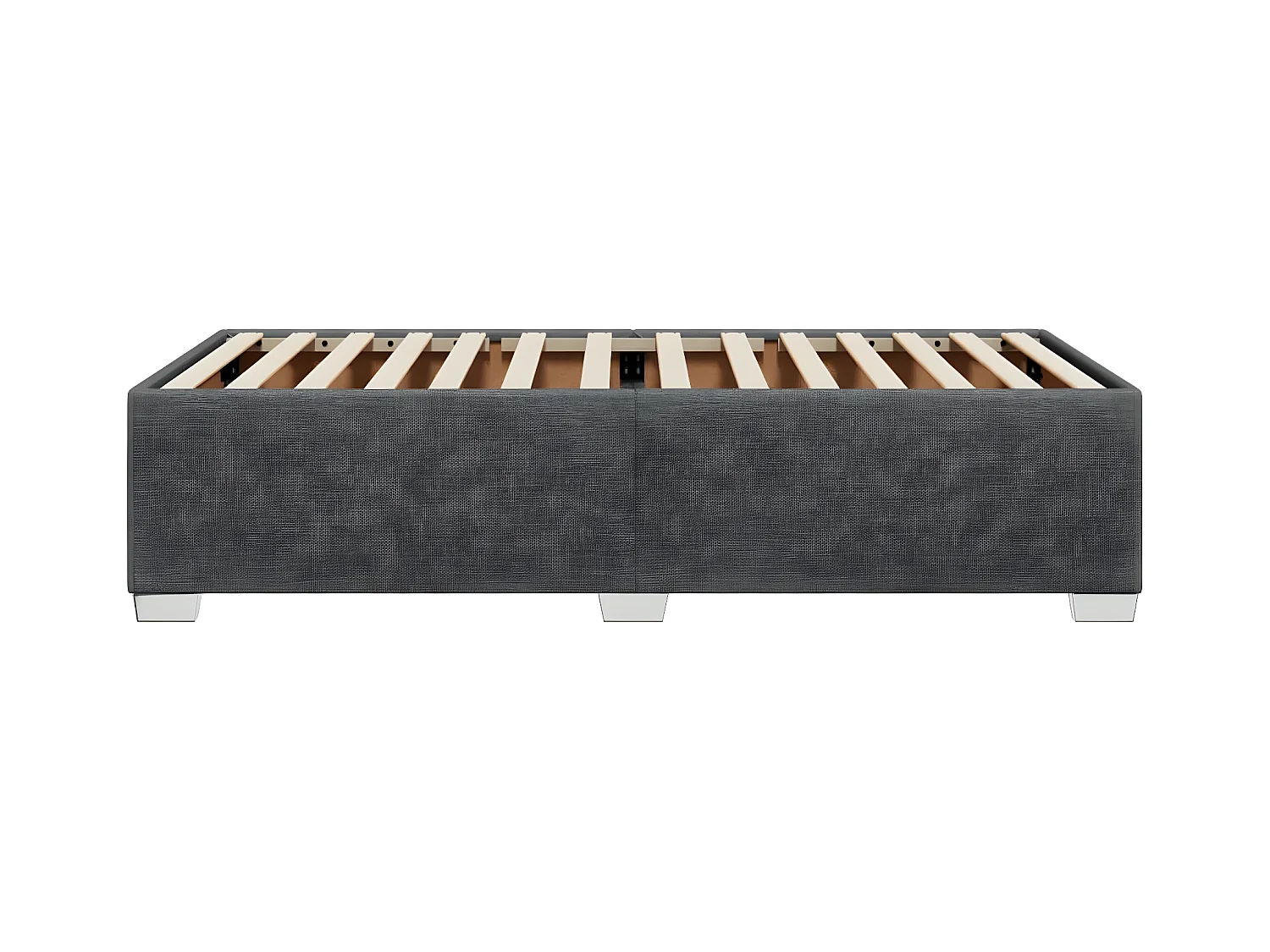 Cadre de lit Gris foncé 80x200 cm Tissu
