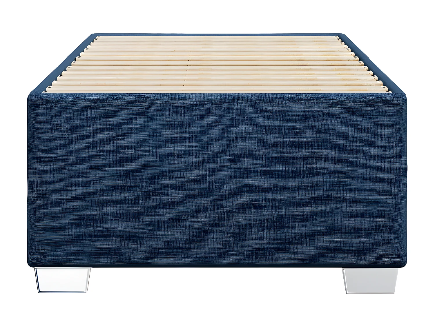 Cadre de lit Bleu 80x200 cm Tissu