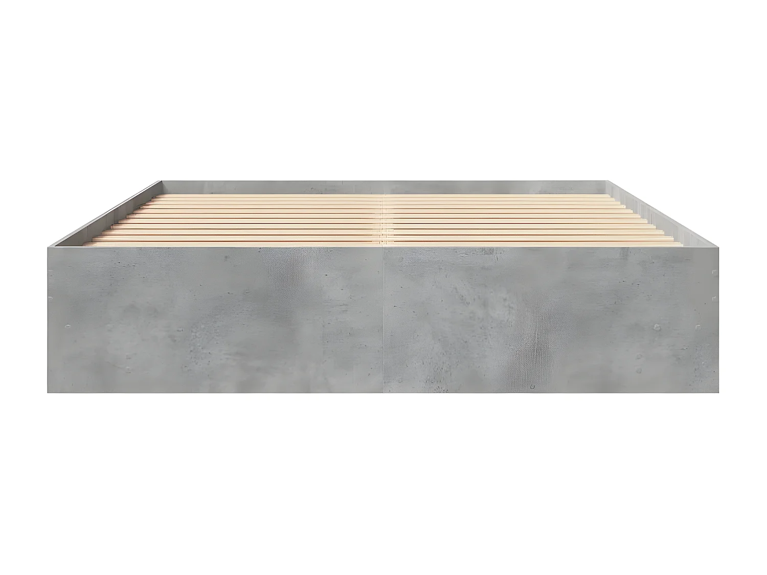 Estrutura de cama 160x200 cm derivados de madeira cinza cimento