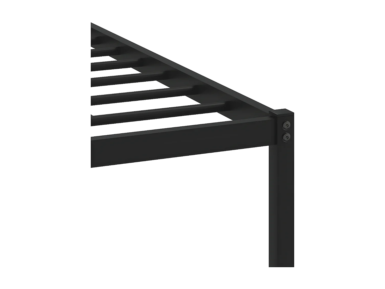 Estrutura de cama com cabeceira 100x200cm metal carvalho sonoma