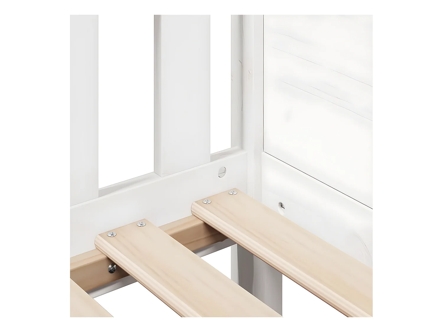 Cadre de lit d'enfants forme de maison 80x200cm bois pin massif