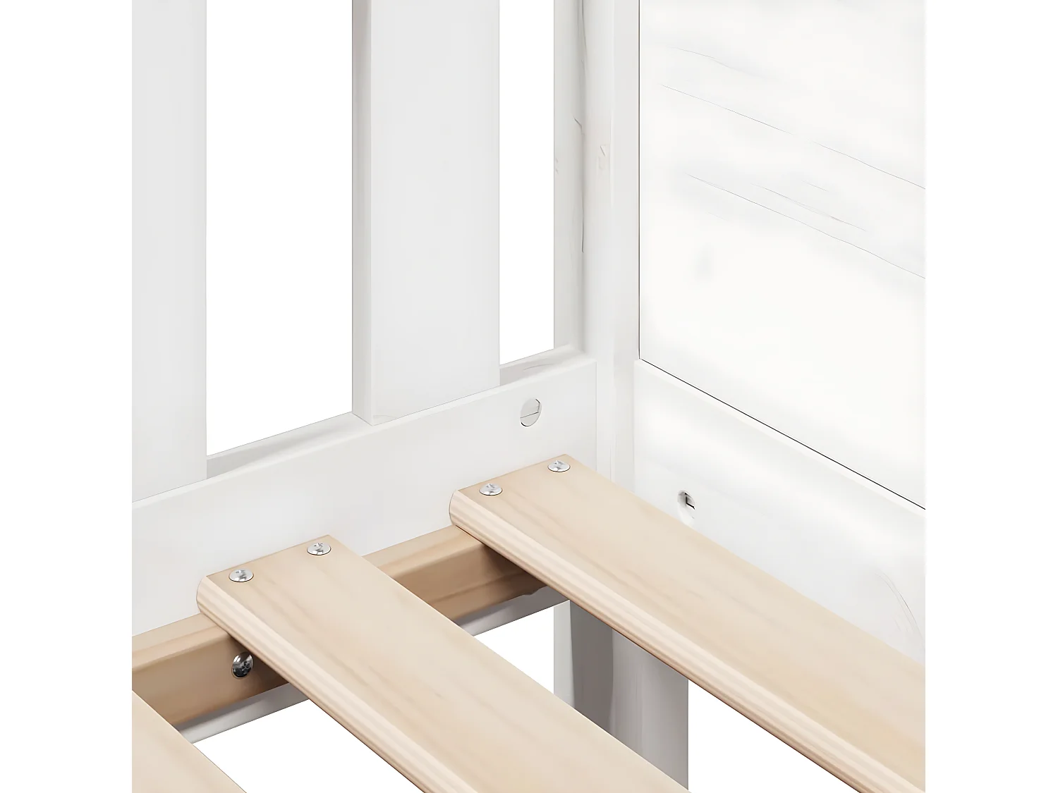 Cadre de lit d'enfants forme de maison 80x200cm bois pin massif