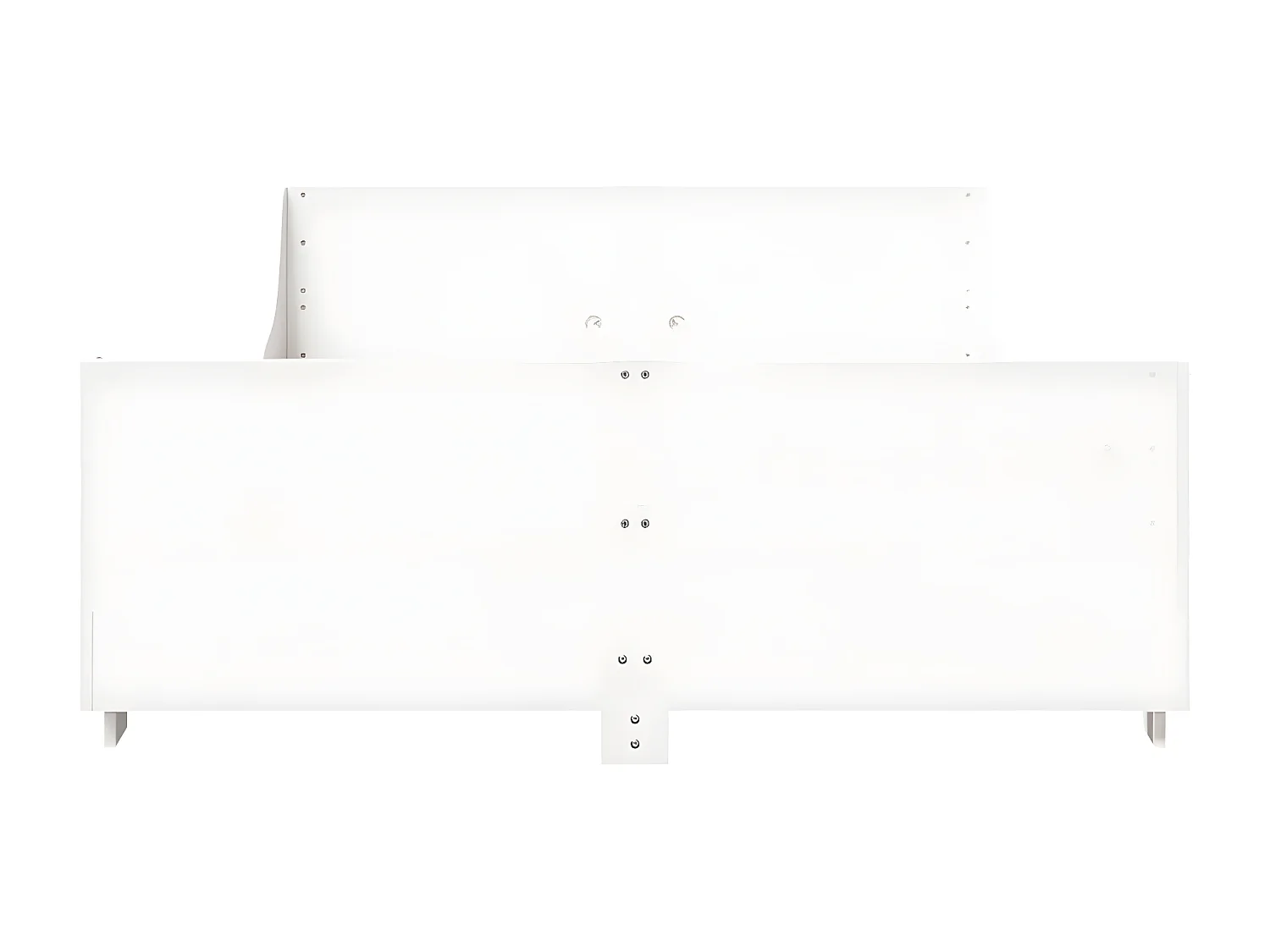 Estructura de cama sin colchón madera maciza blanca 120x190 cm