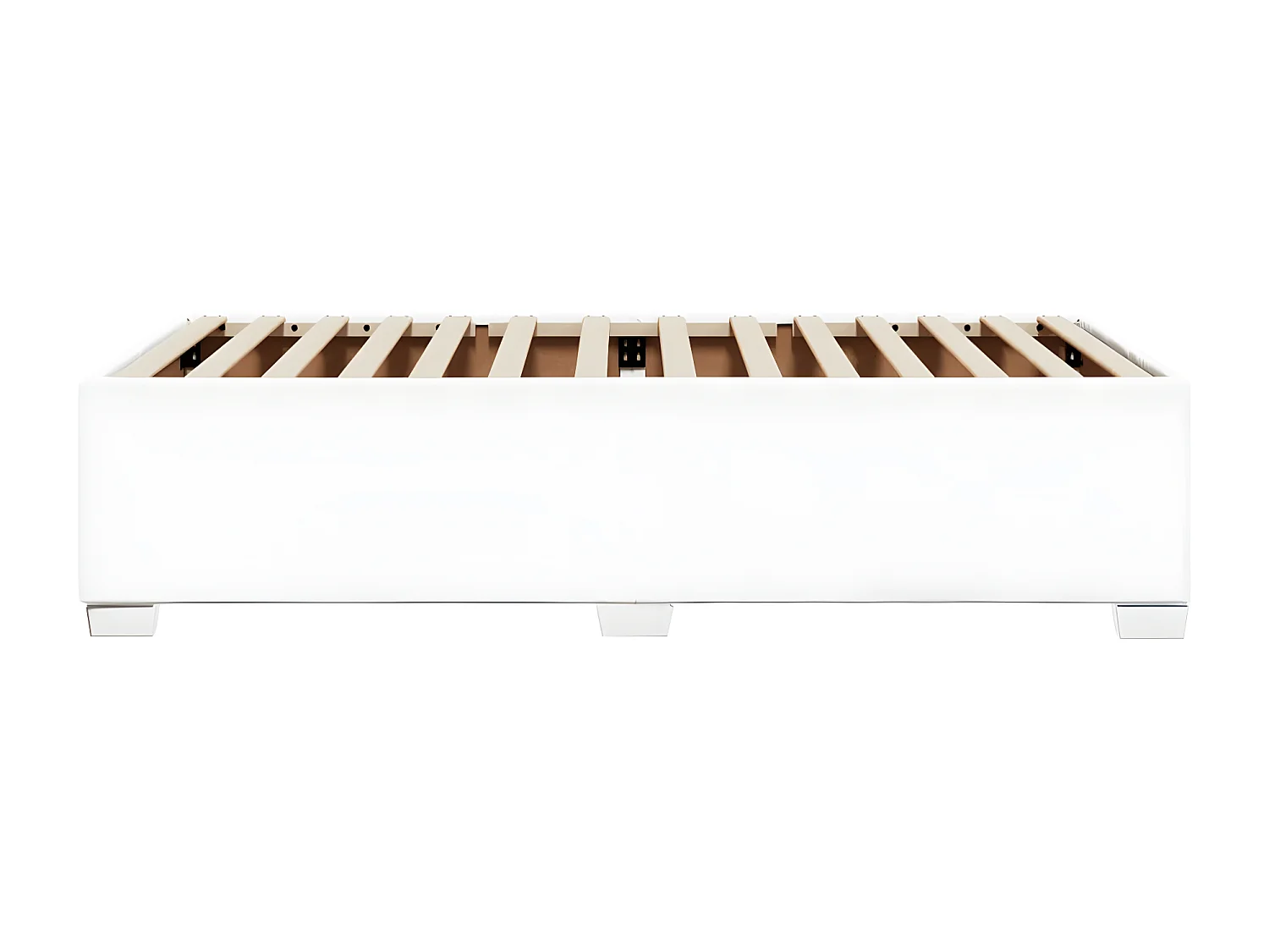 Cadre de lit Blanc 90x190 cm Similicuir