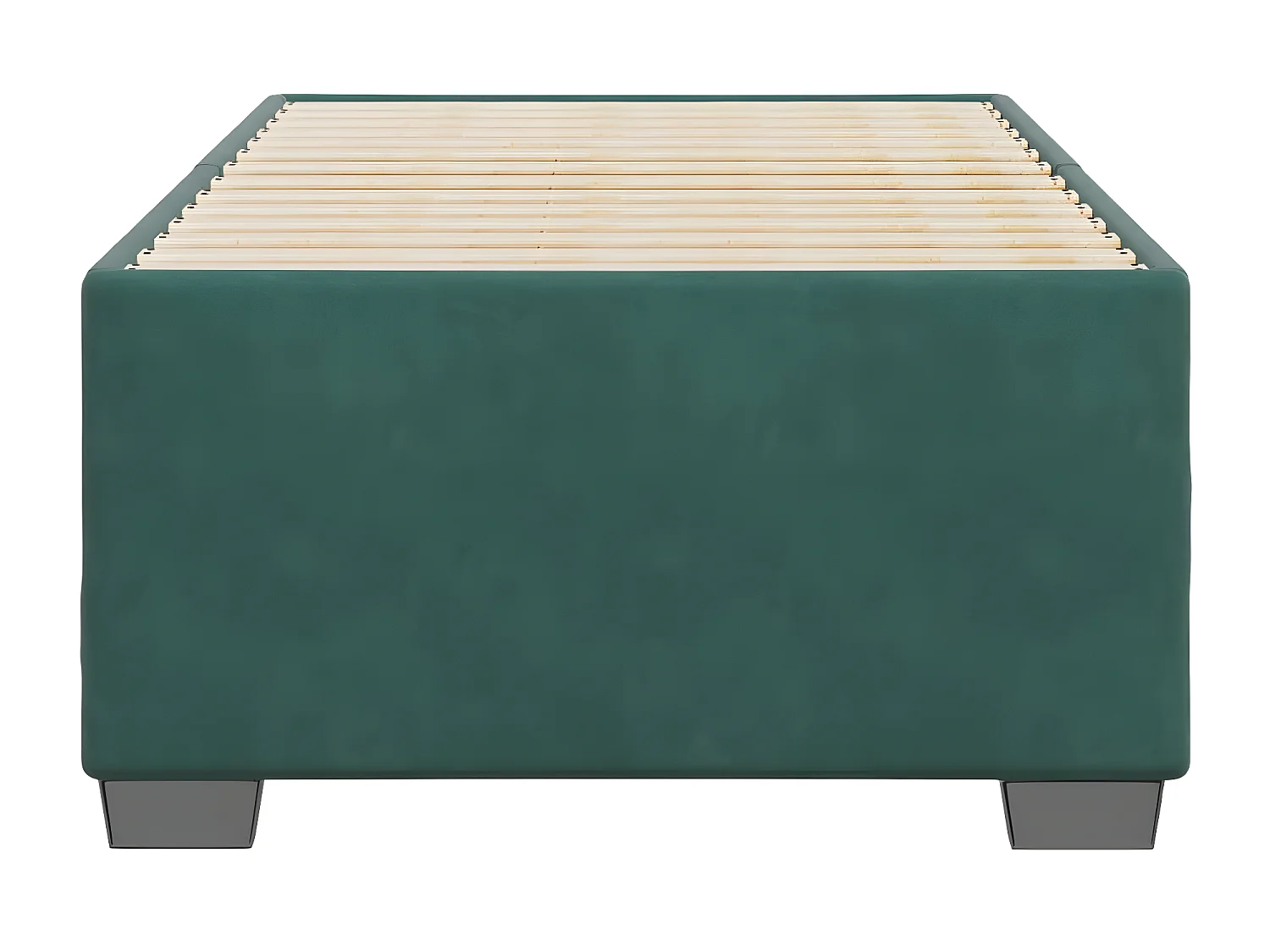 Cadre de lit Vert foncé 100x200 cm Velours