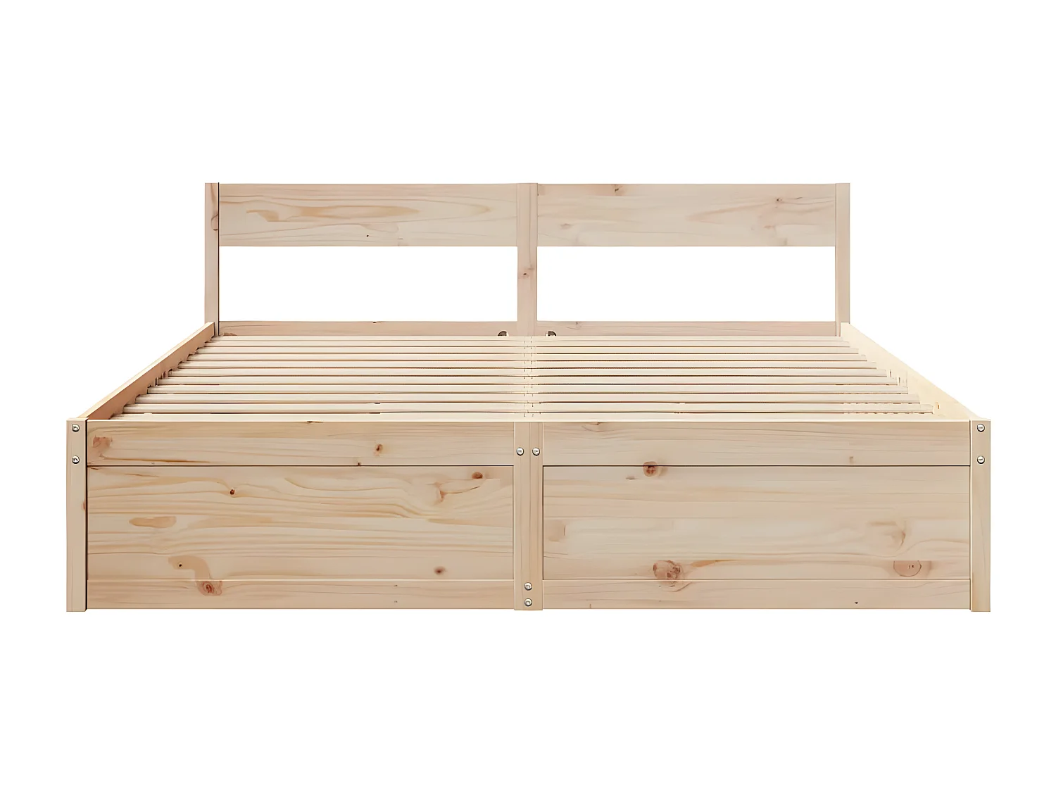 Estrutura de cama c/ gavetas 180x200 cm madeira de pinho maciça