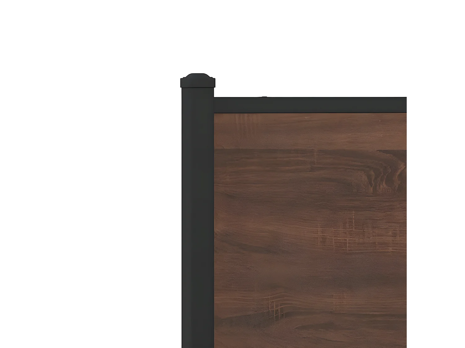 Cadre de lit métal avec tête de lit et pied de lit 100x200 cm