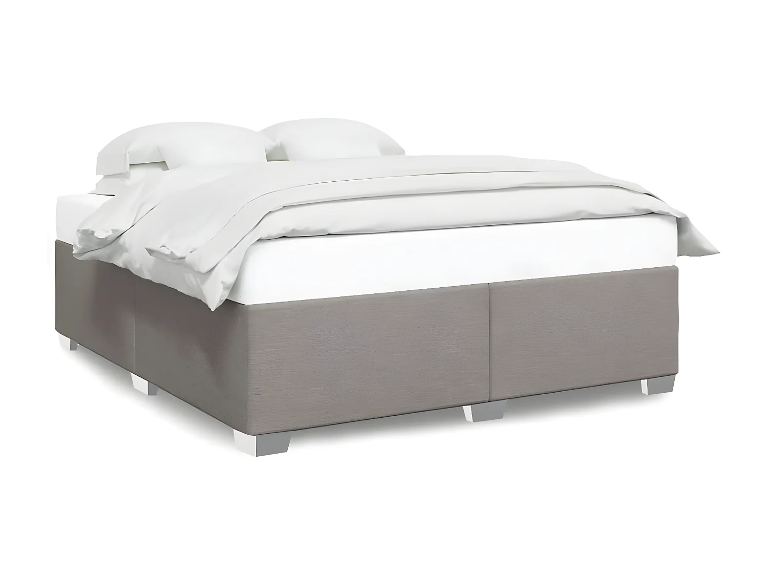 Cadre de lit Taupe 180x200 cm Tissu
