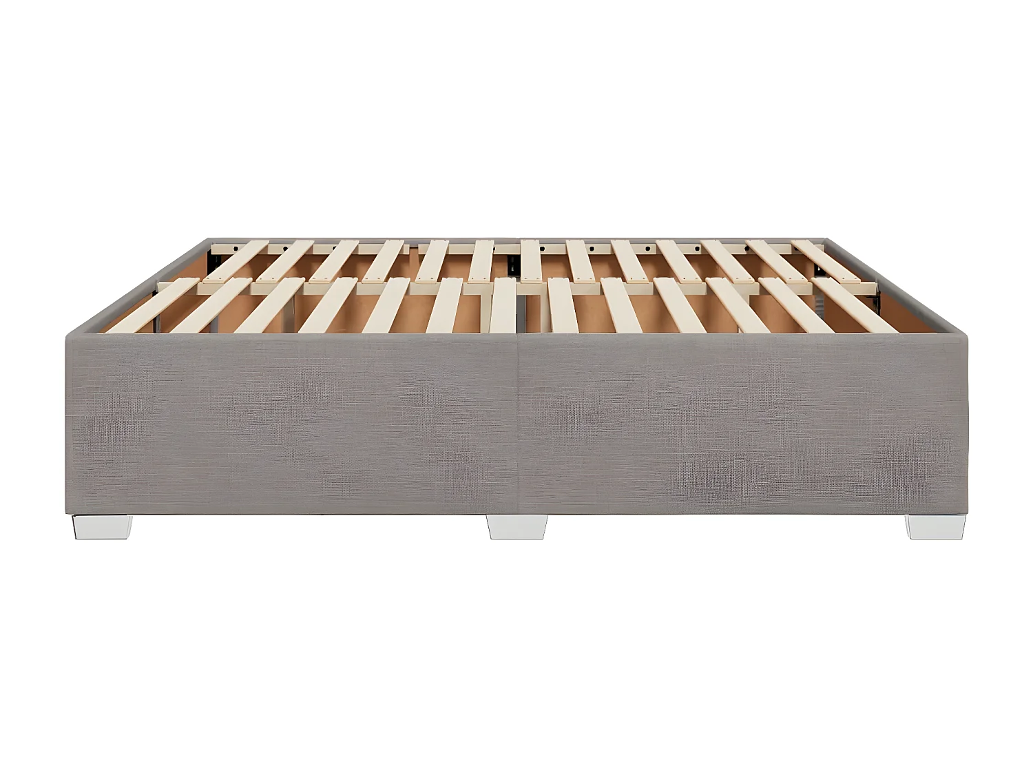 Cadre de lit Taupe 180x200 cm Tissu