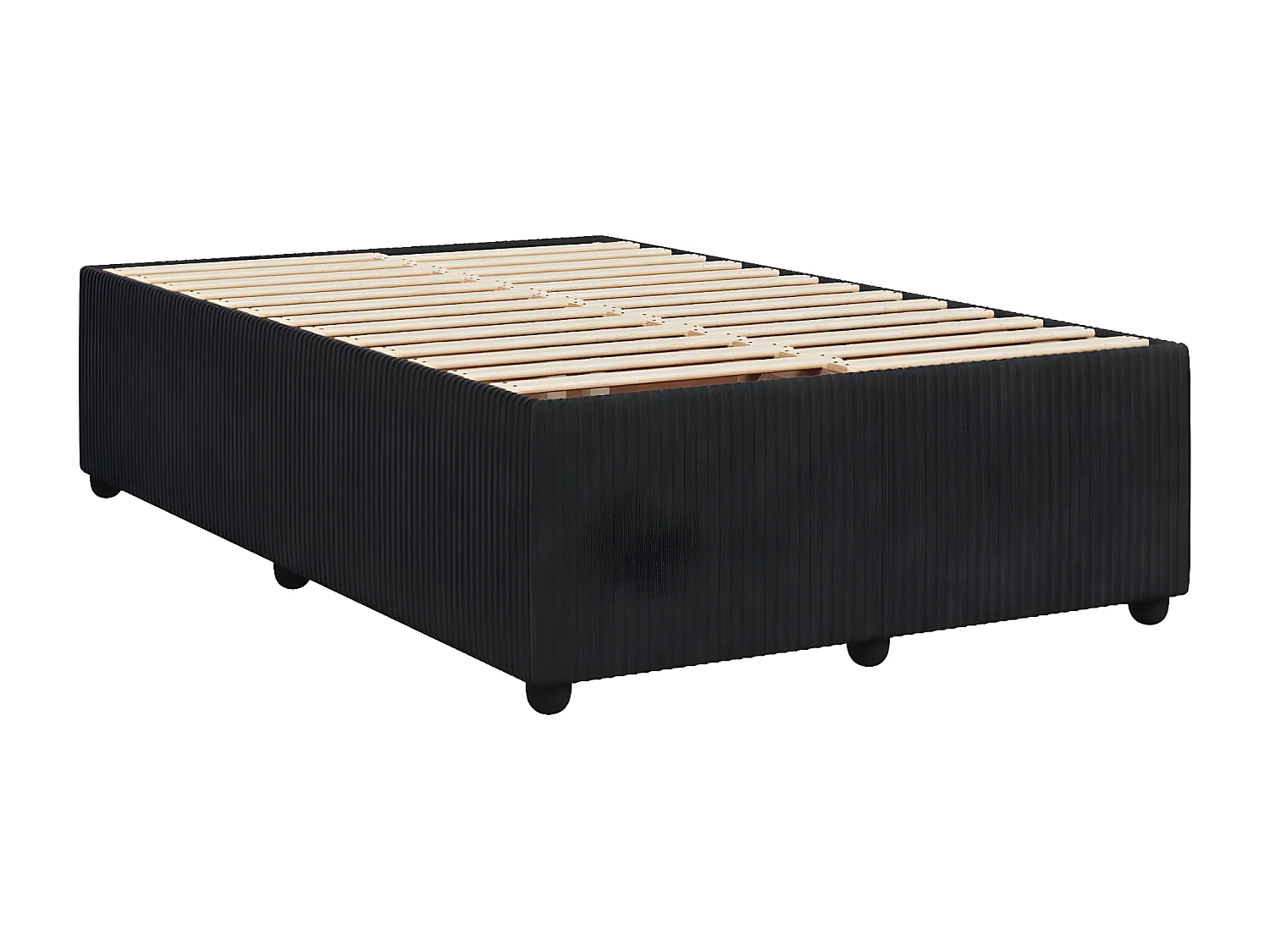 Cadre de lit noir 120x190 cm velours