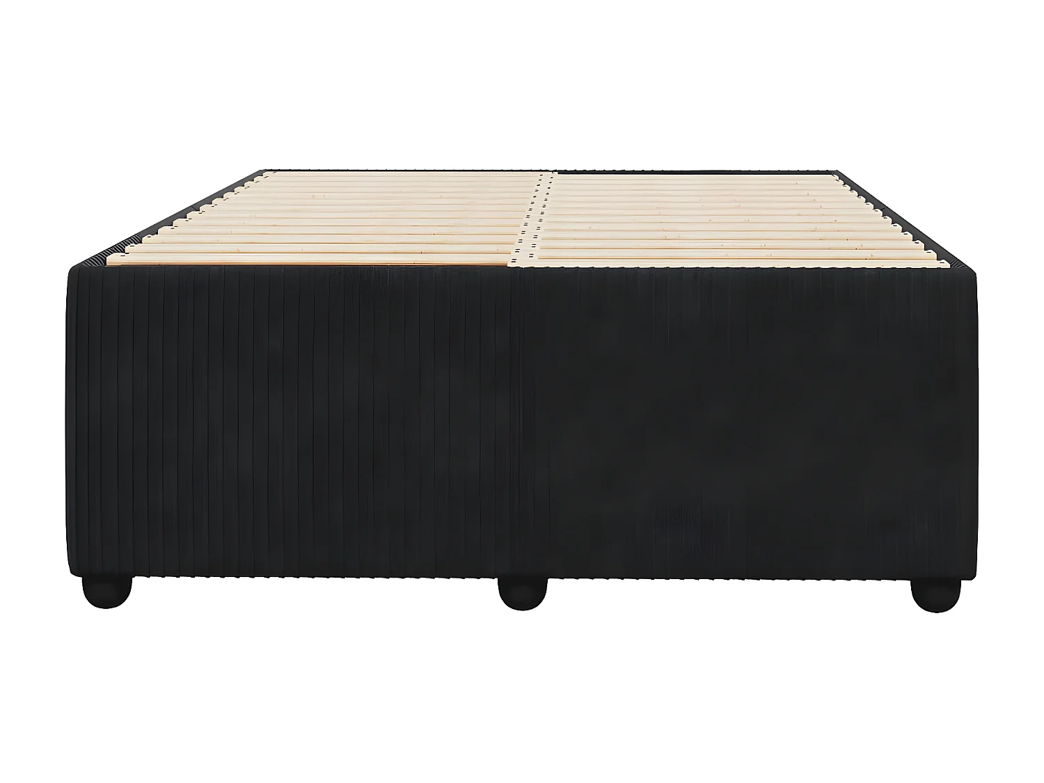 Cadre de lit noir 120x190 cm velours