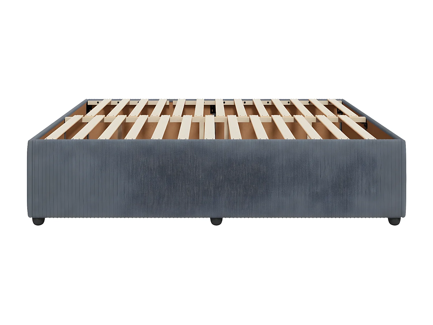 Estructura de cama de terciopelo gris oscuro 180x200 cm