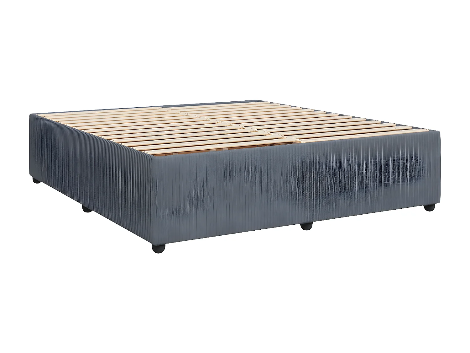 Estructura de cama de terciopelo gris oscuro 180x200 cm