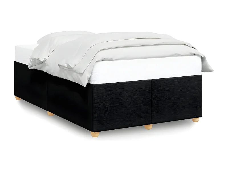 Estrutura de cama 120x190 cm tecido preto