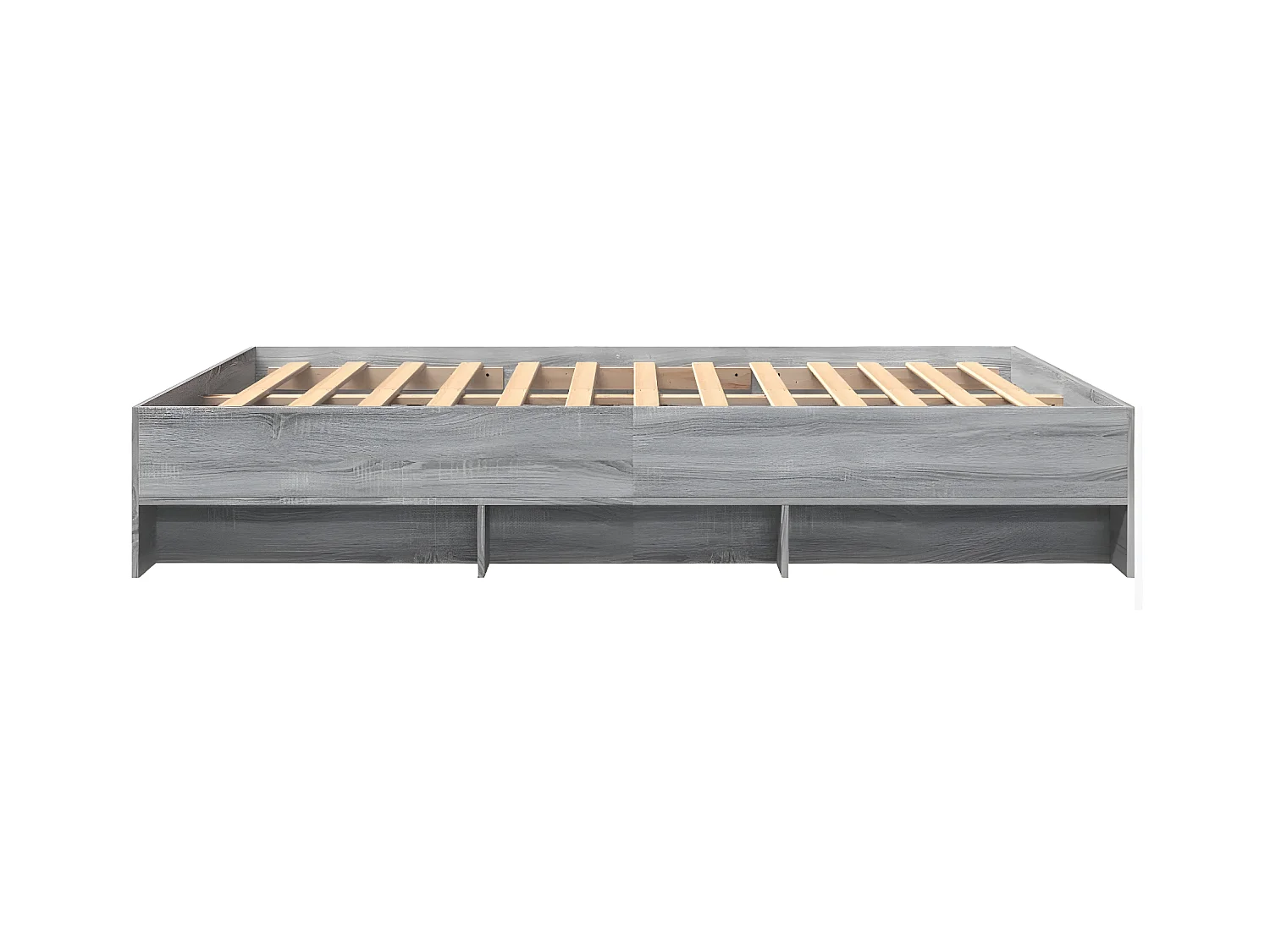 Cadre de lit sonoma gris 160x200 cm bois d'ingénierie
