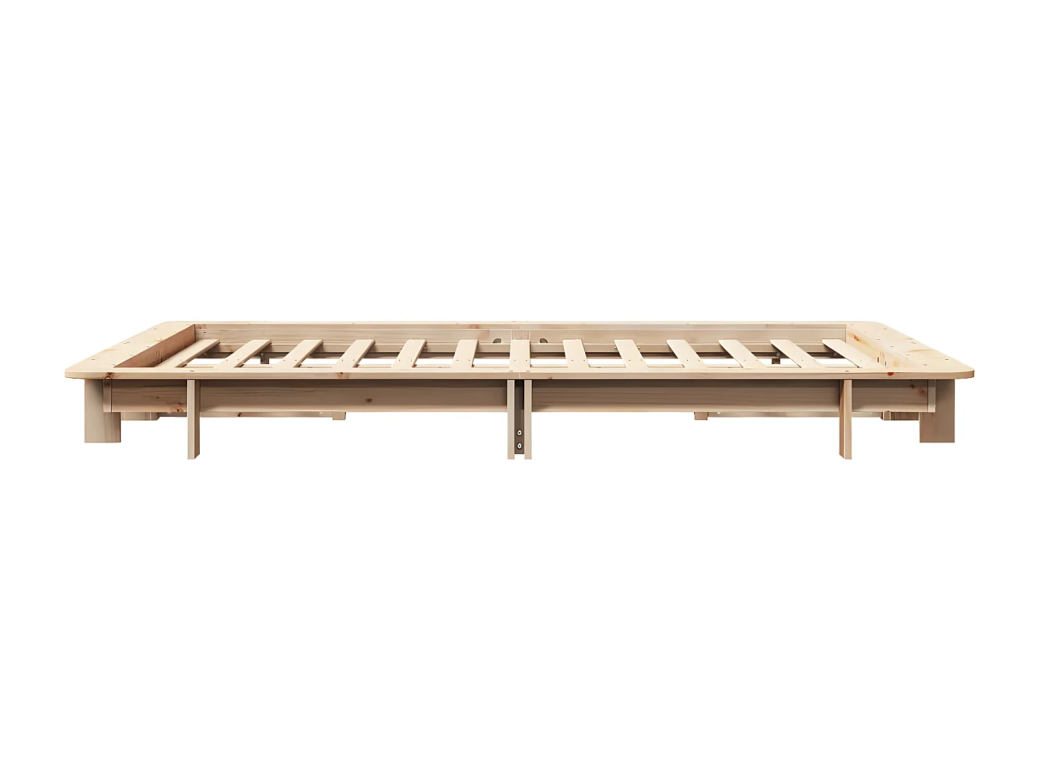Cadre de lit sans matelas 120x190 cm bois de pin massif