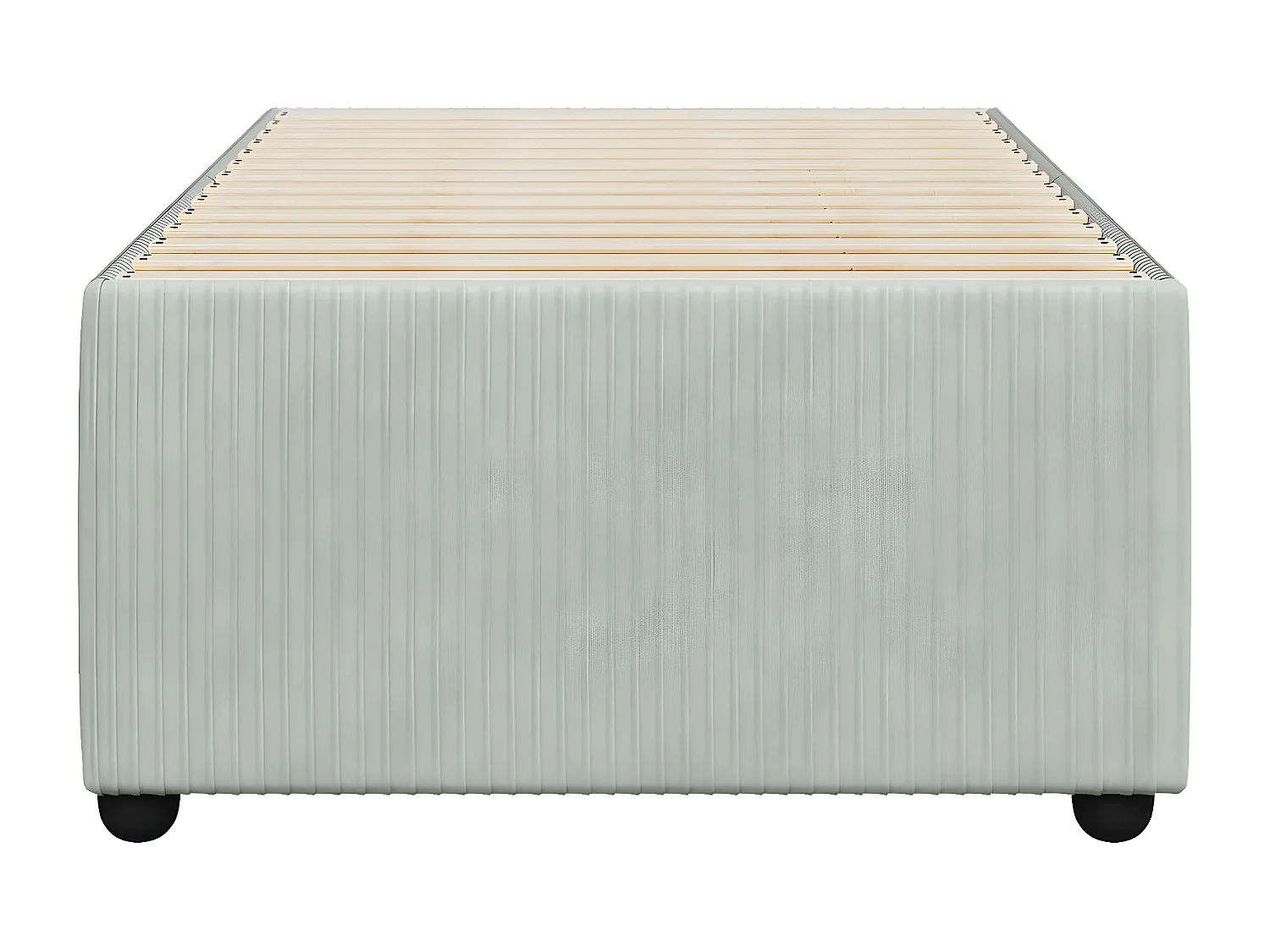 Cadre de lit Gris clair 100x200 cm Velours