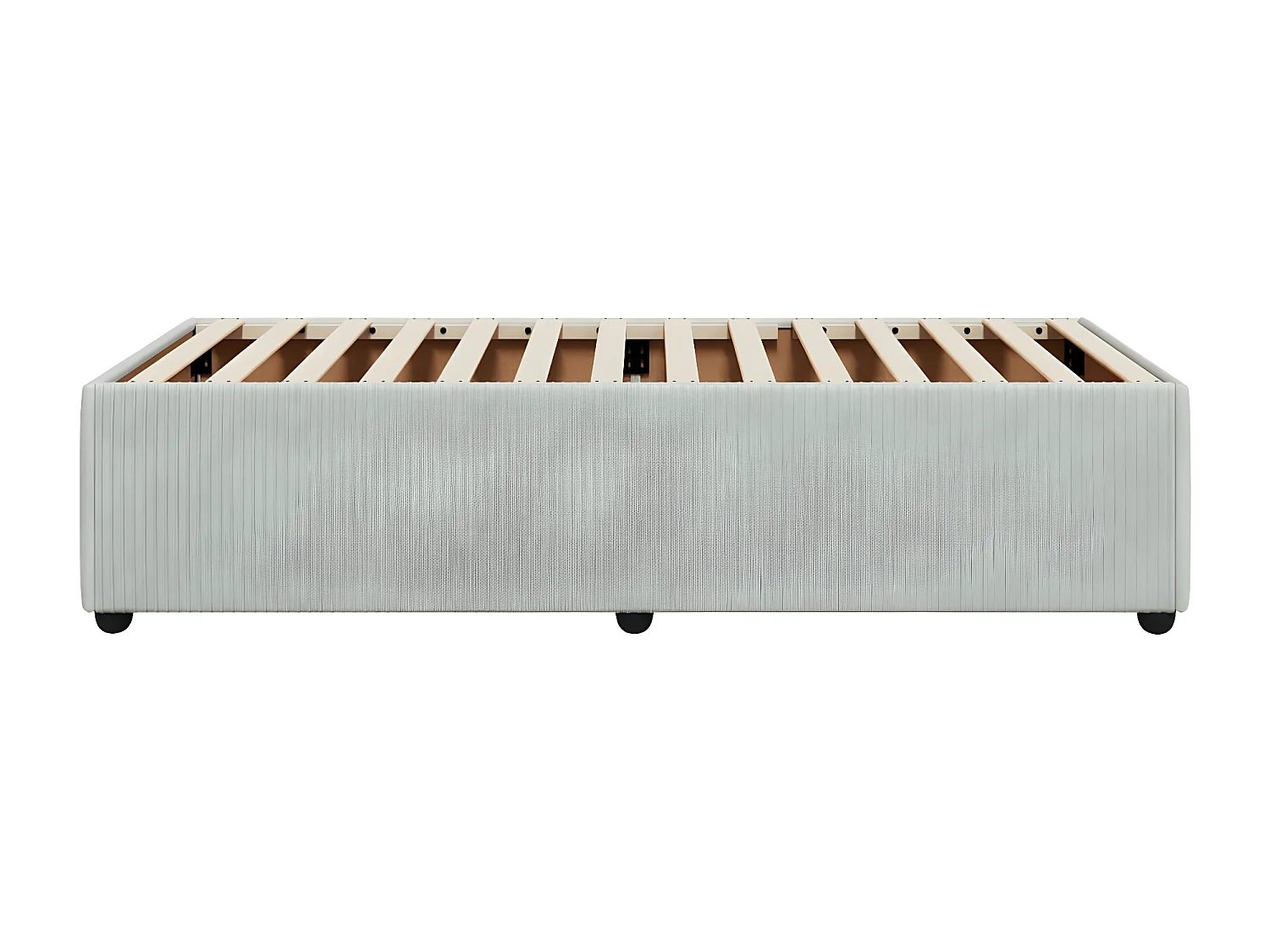 Estrutura de cama 100x200 cm veludo cinzento-claro