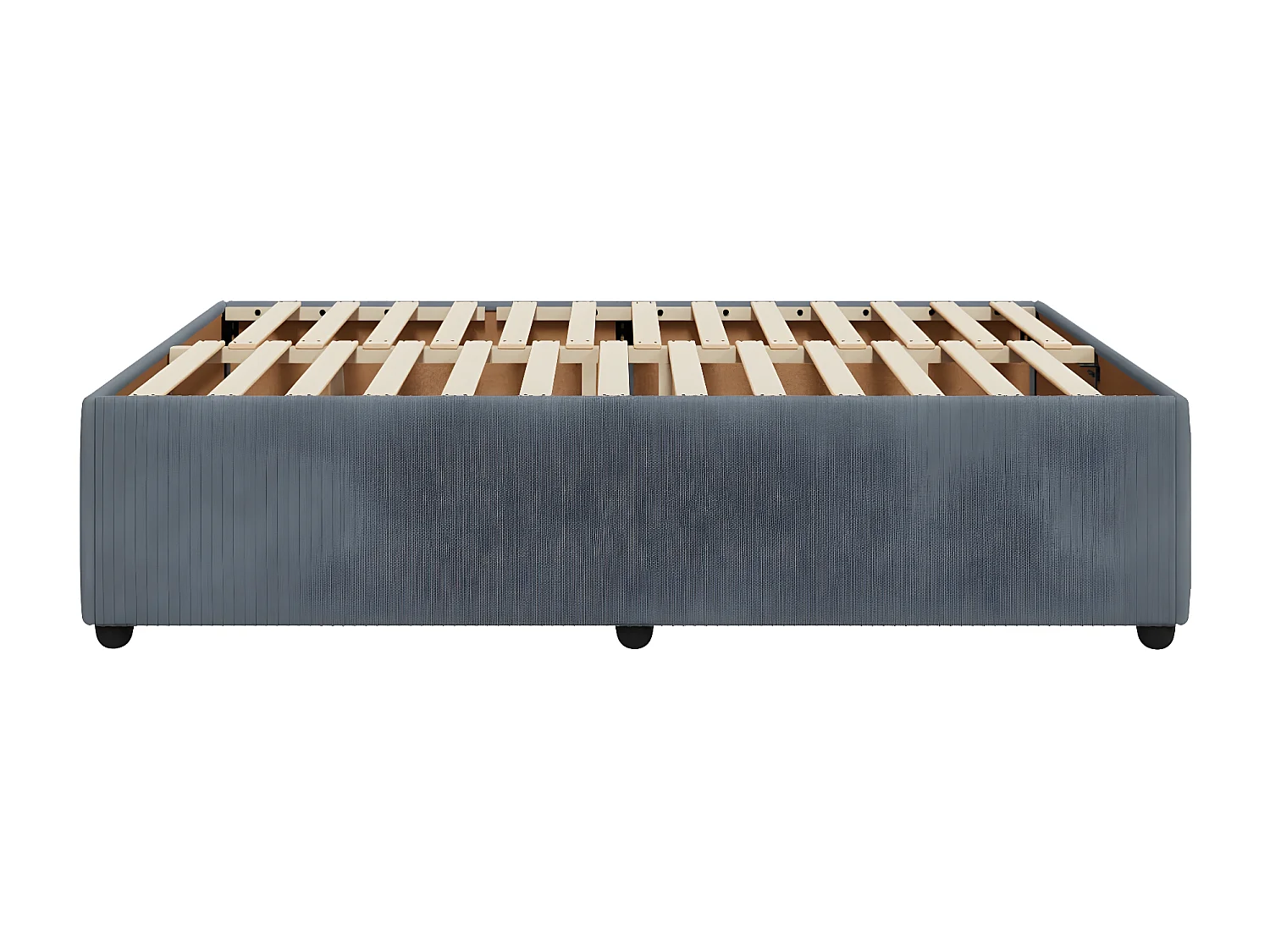 Estrutura de cama 160x200 cm veludo cinzento-escuro