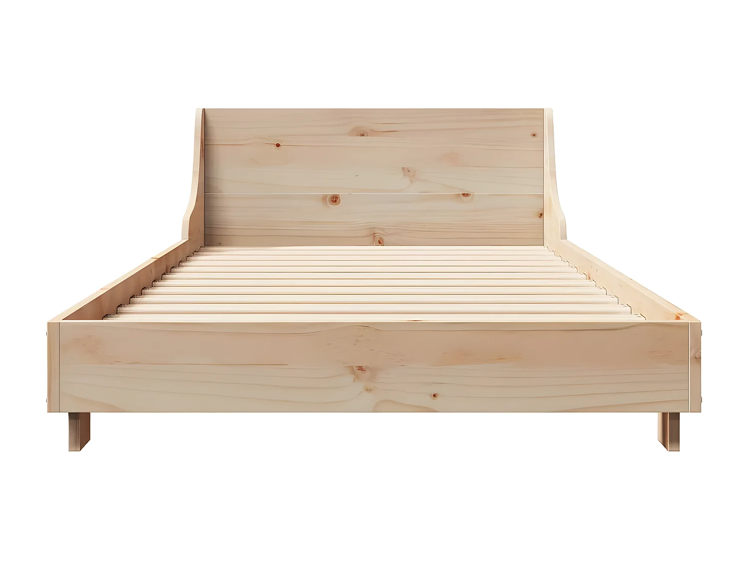 Cadre de lit sans matelas 90x200 cm bois de pin massif