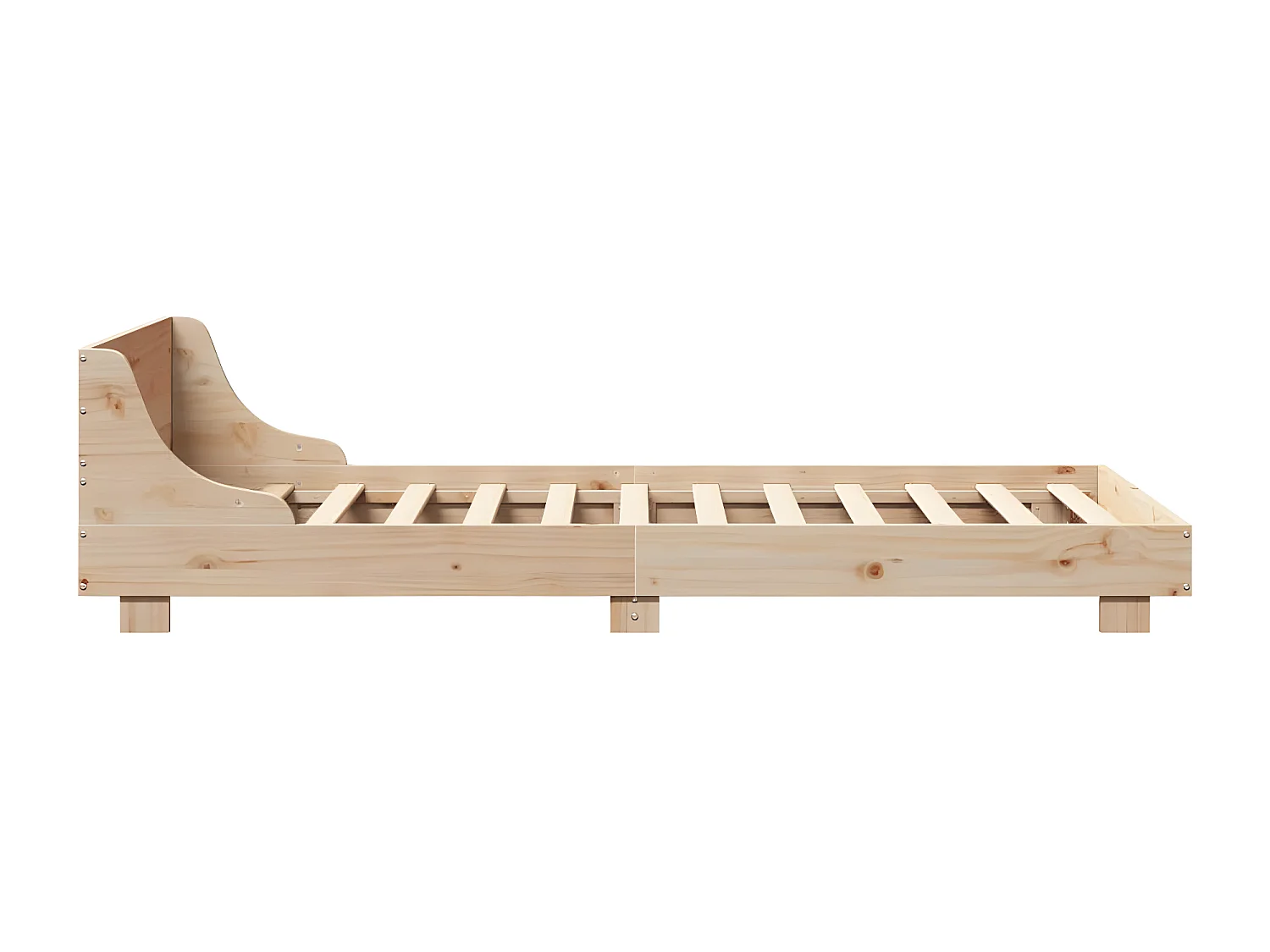 Cadre de lit sans matelas 90x200 cm bois de pin massif
