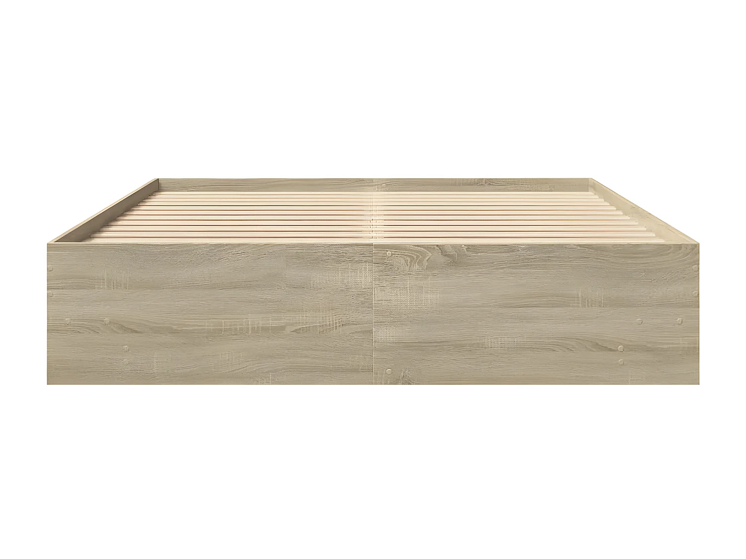 Estrutura de cama 160x200 cm derivados madeira carvalho sonoma