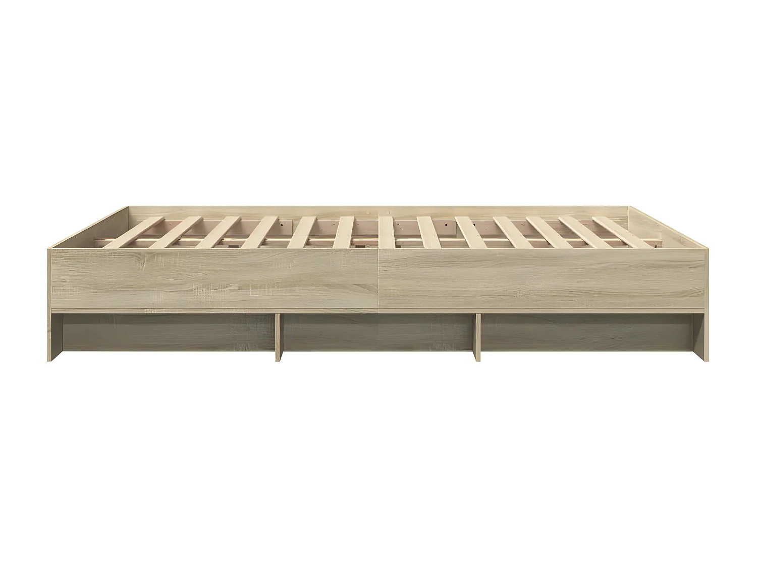 Estrutura de cama 160x200 cm derivados madeira carvalho sonoma