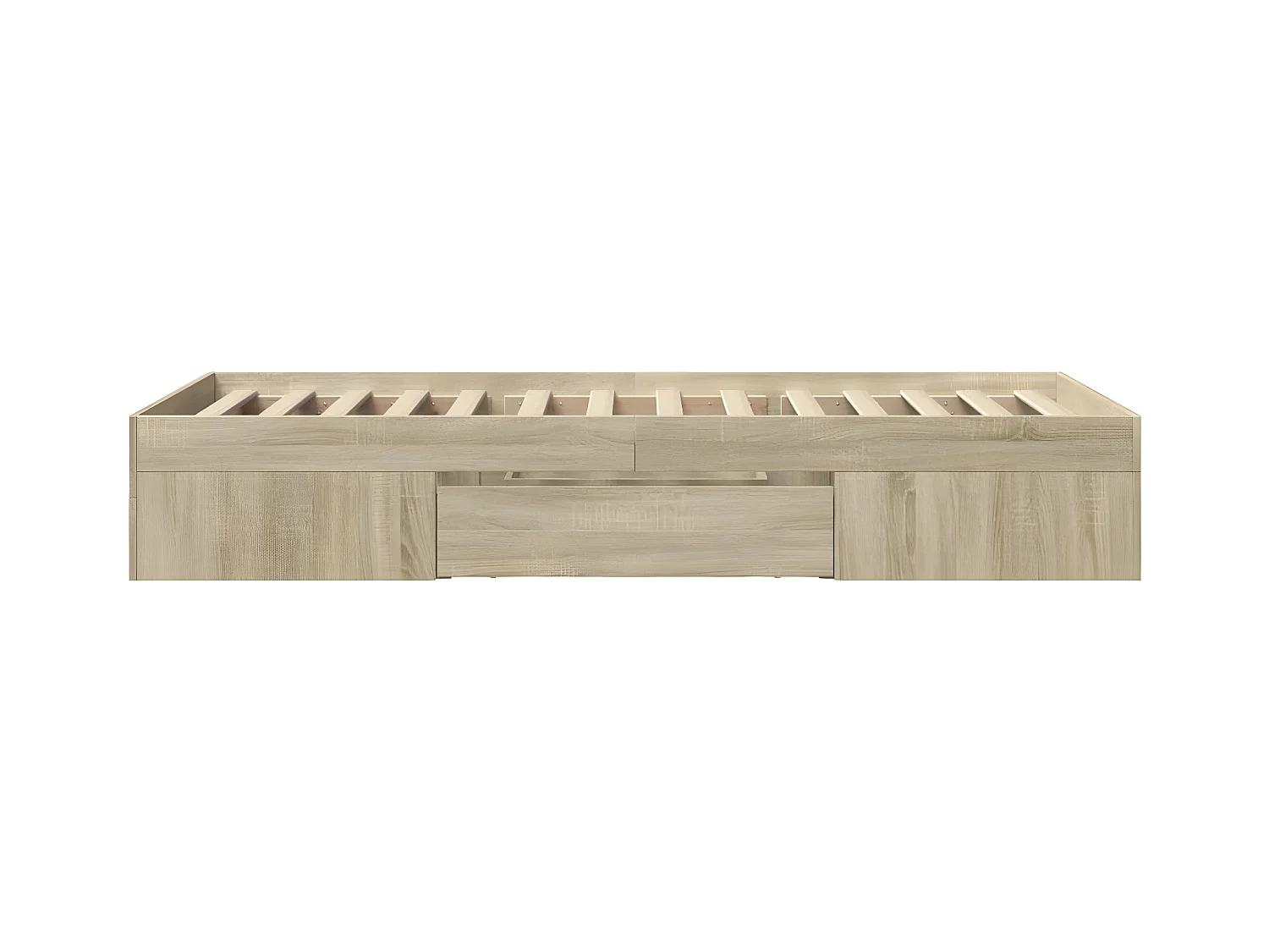 Estrutura de cama 90x190cm derivados de madeira carvalho sonoma