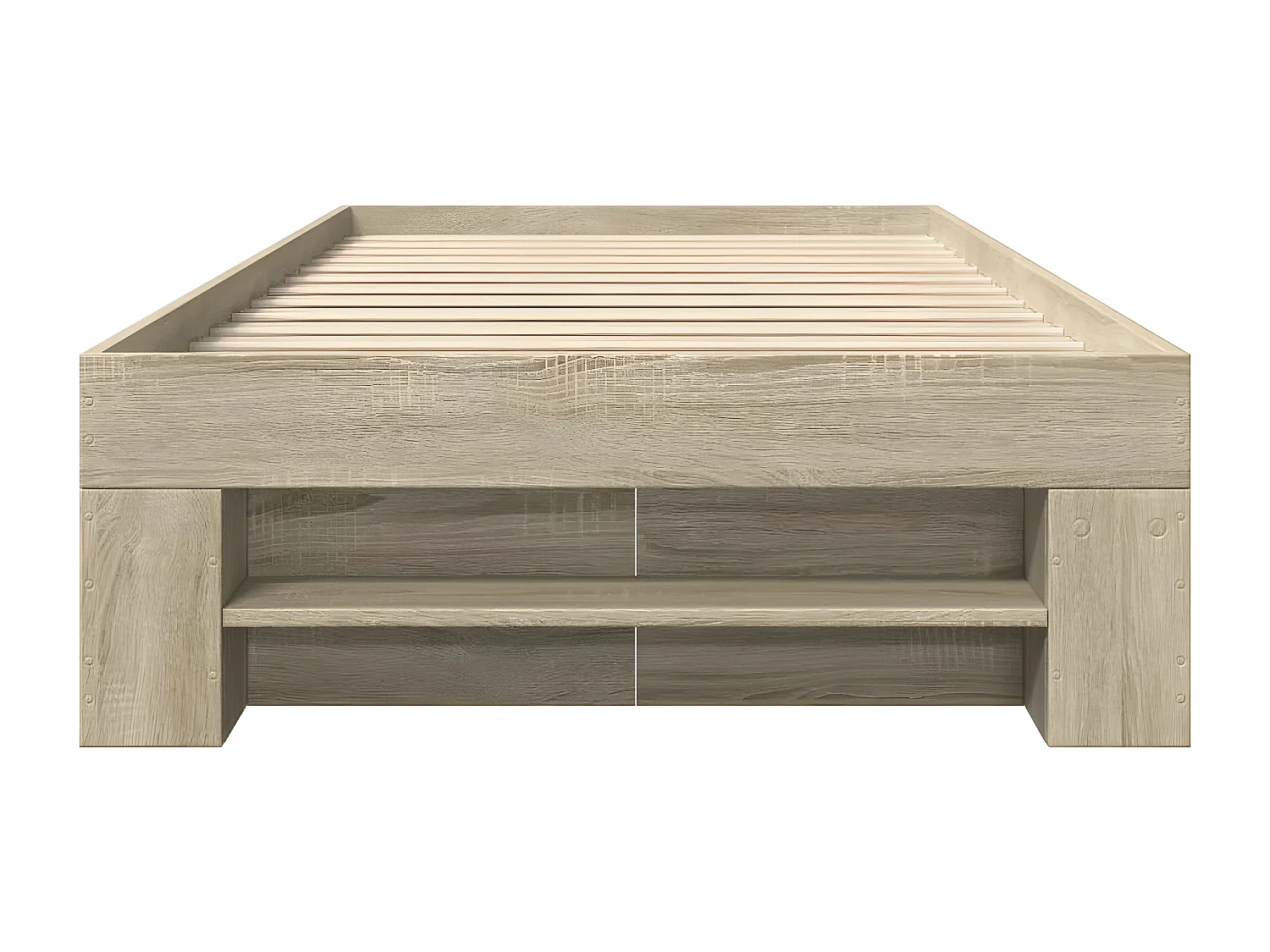 Estrutura de cama 90x190cm derivados de madeira carvalho sonoma