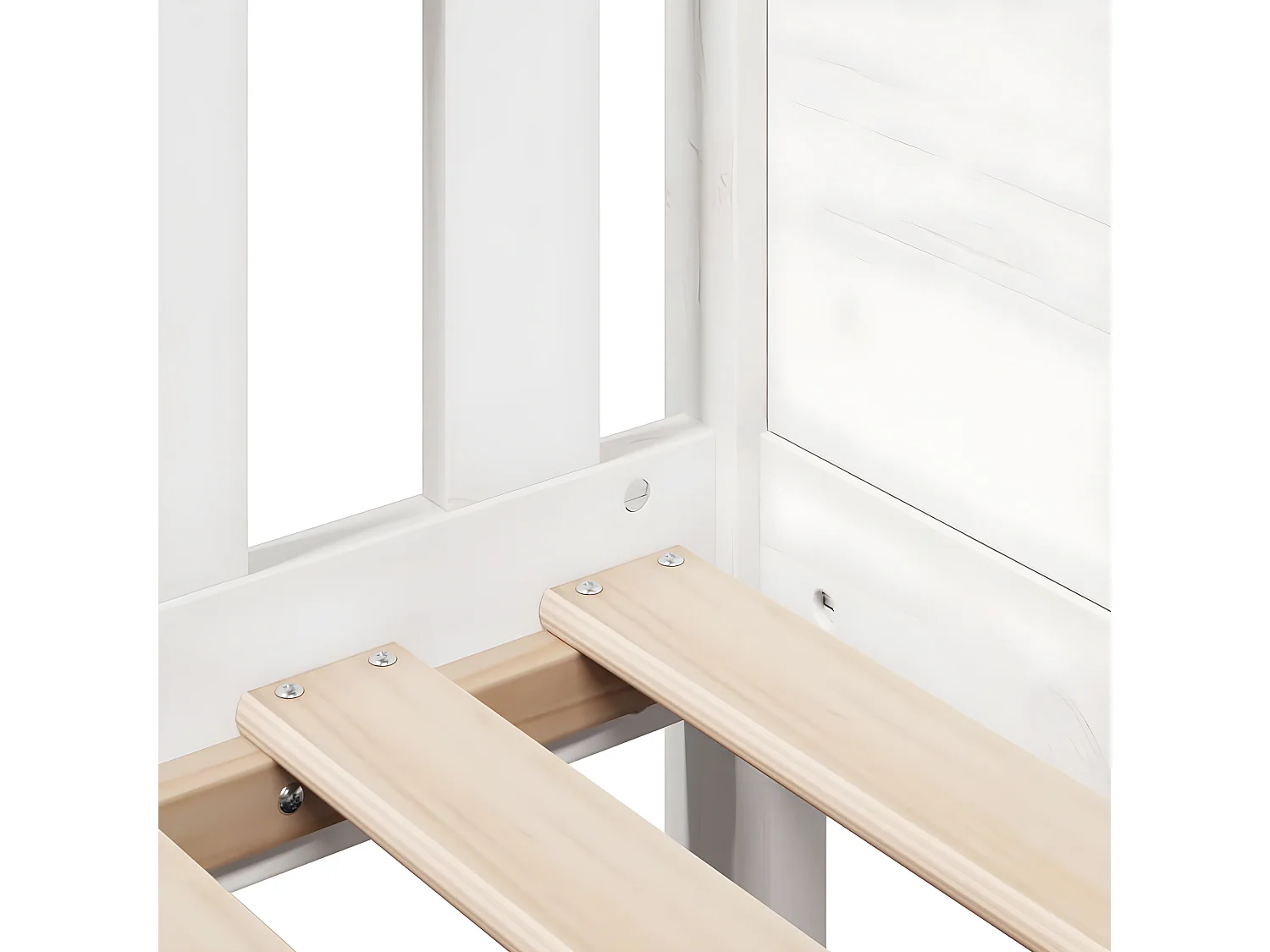 Cadre de lit d'enfants forme de maison 70x140cm bois pin massif