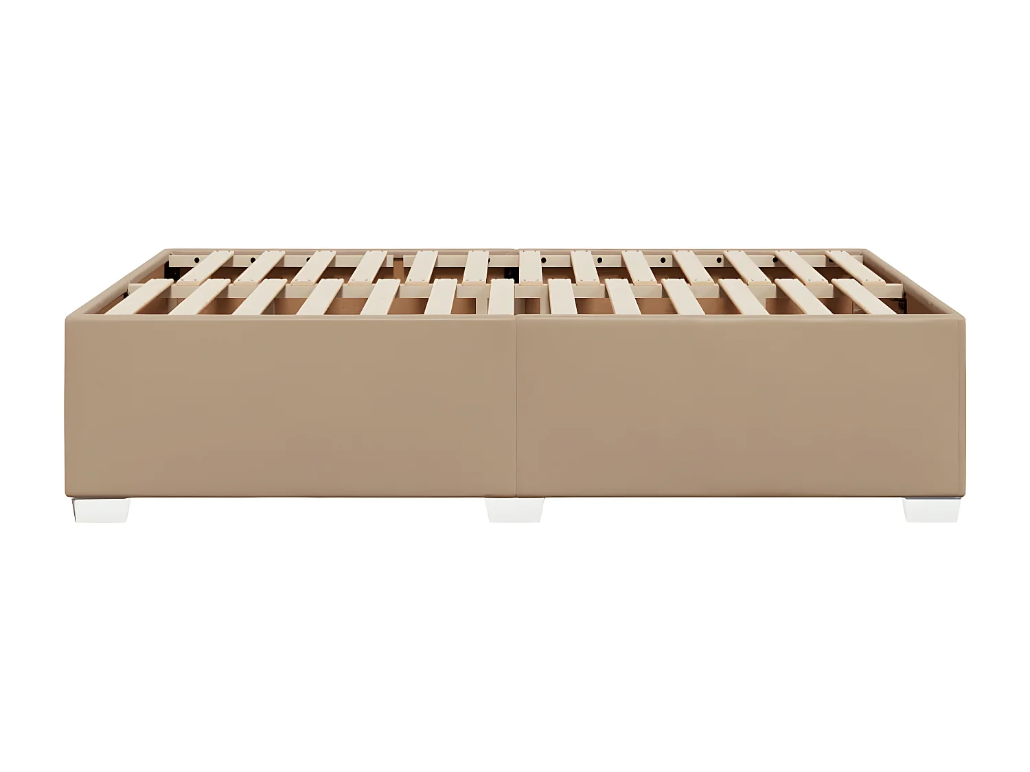 Cadre de lit cappuccino 120x190 cm similicuir