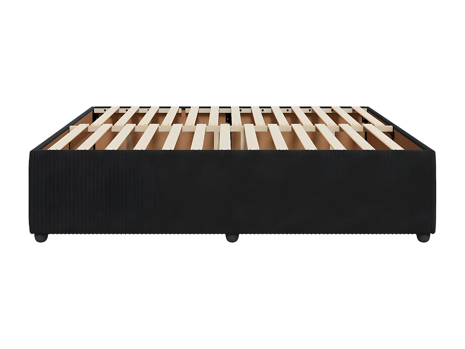 Estrutura de cama 200x200 cm veludo preto