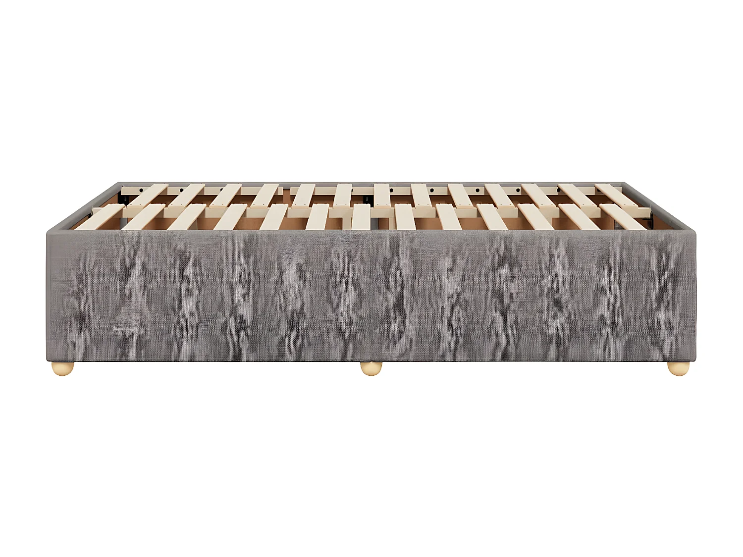 Cadre de lit taupe 120x190 cm tissu