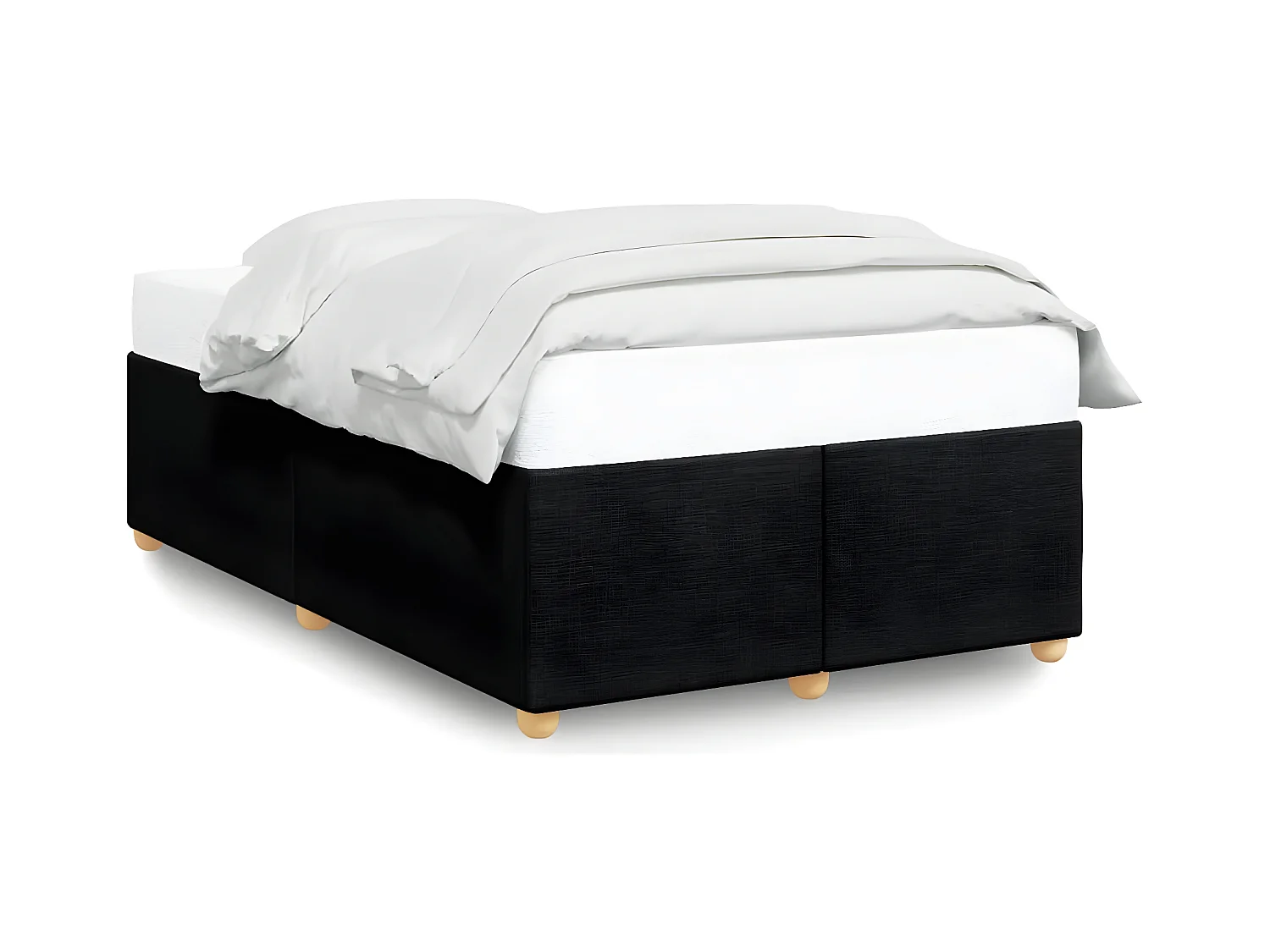 Estructura de cama de tela gris claro 120x200 cm