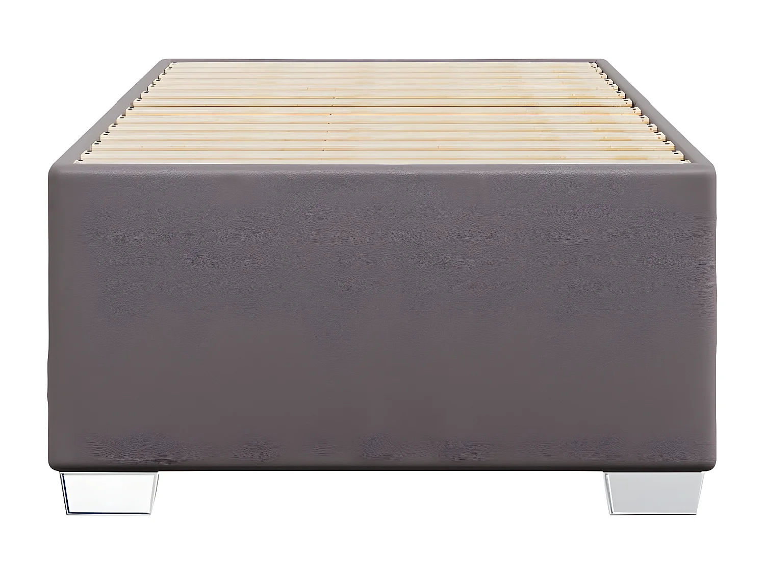 Cadre de lit Gris 90x190 cm Similicuir