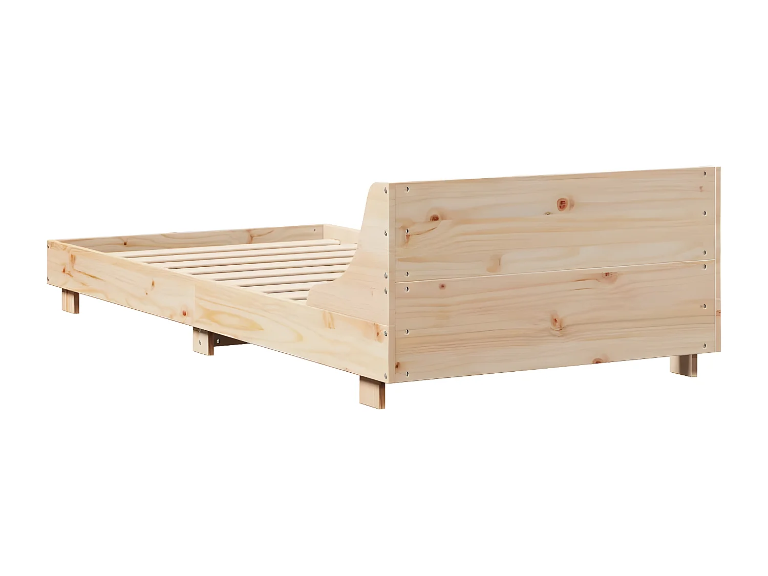 Cama sem colchão 90x190 cm madeira de pinho maciça