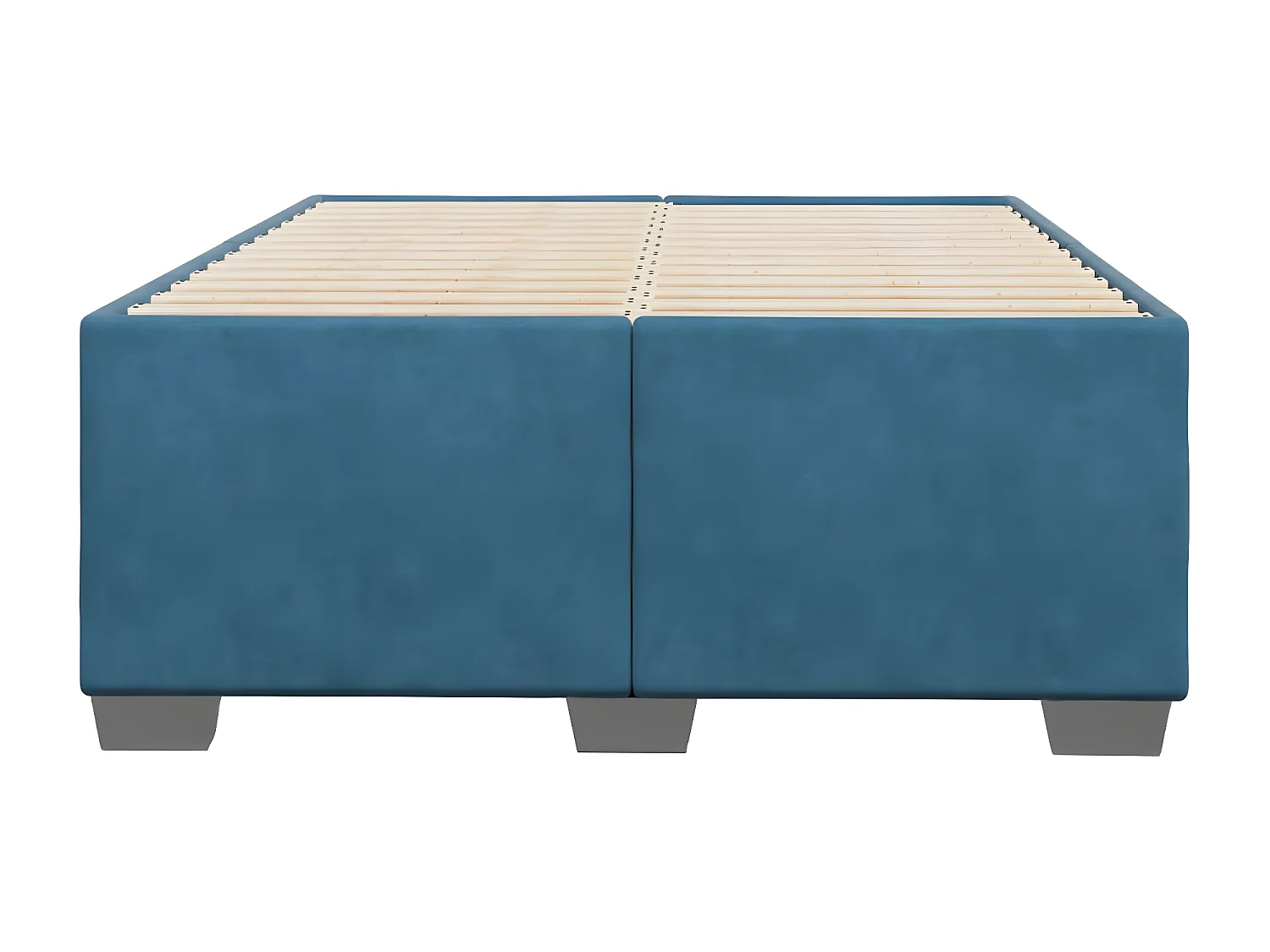 Estrutura de cama 120x200 cm veludo azul