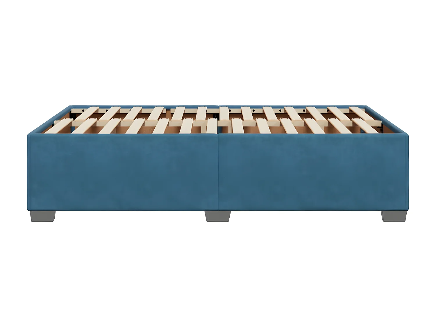 Estrutura de cama 120x200 cm veludo azul