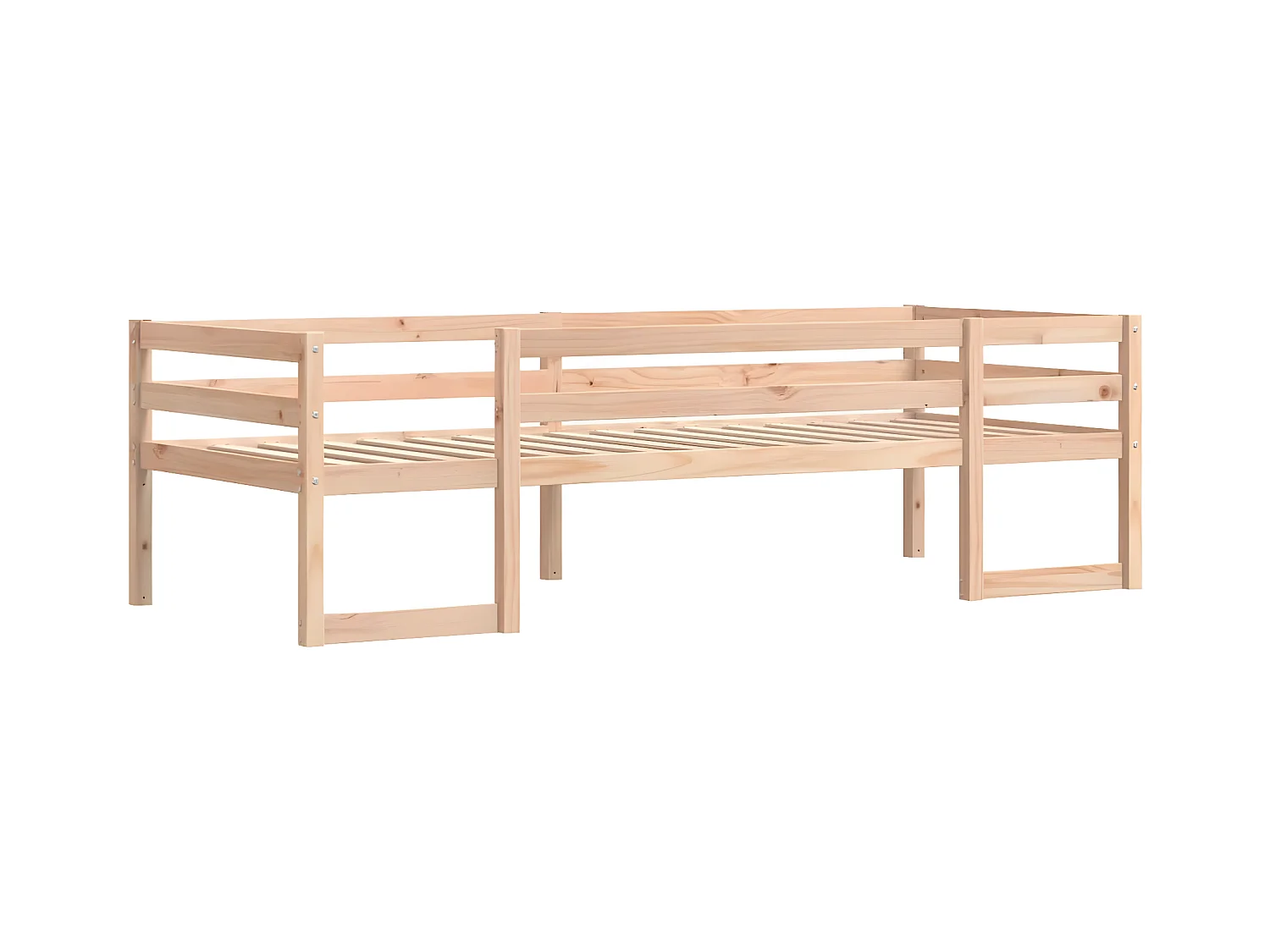 Estrutura de cama infantil 90x200 cm madeira de pinho maciça