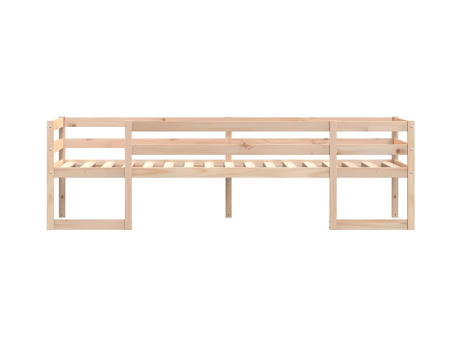 Estrutura de cama infantil 90x200 cm madeira de pinho maciça