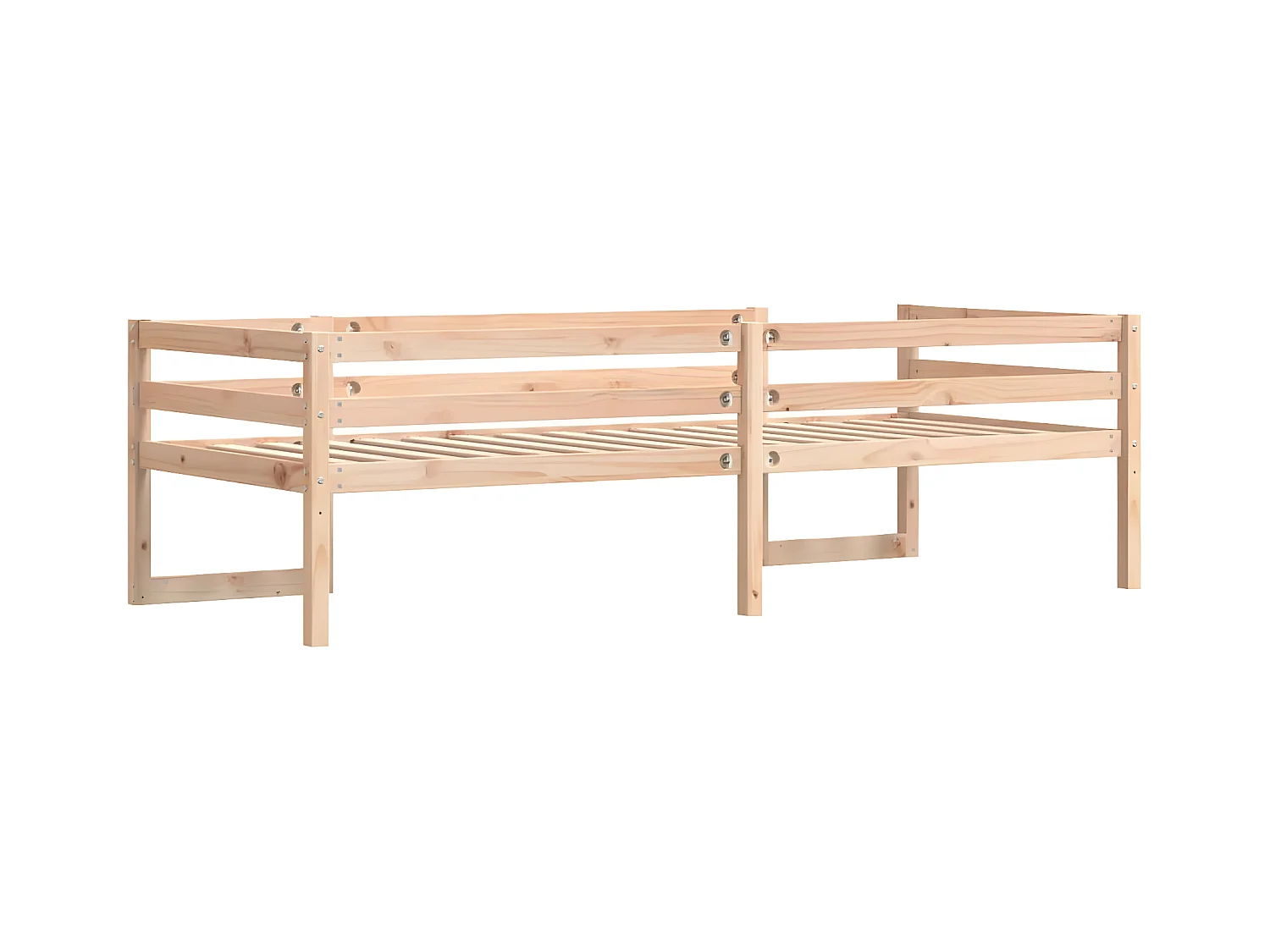 Estrutura de cama infantil 90x200 cm madeira de pinho maciça