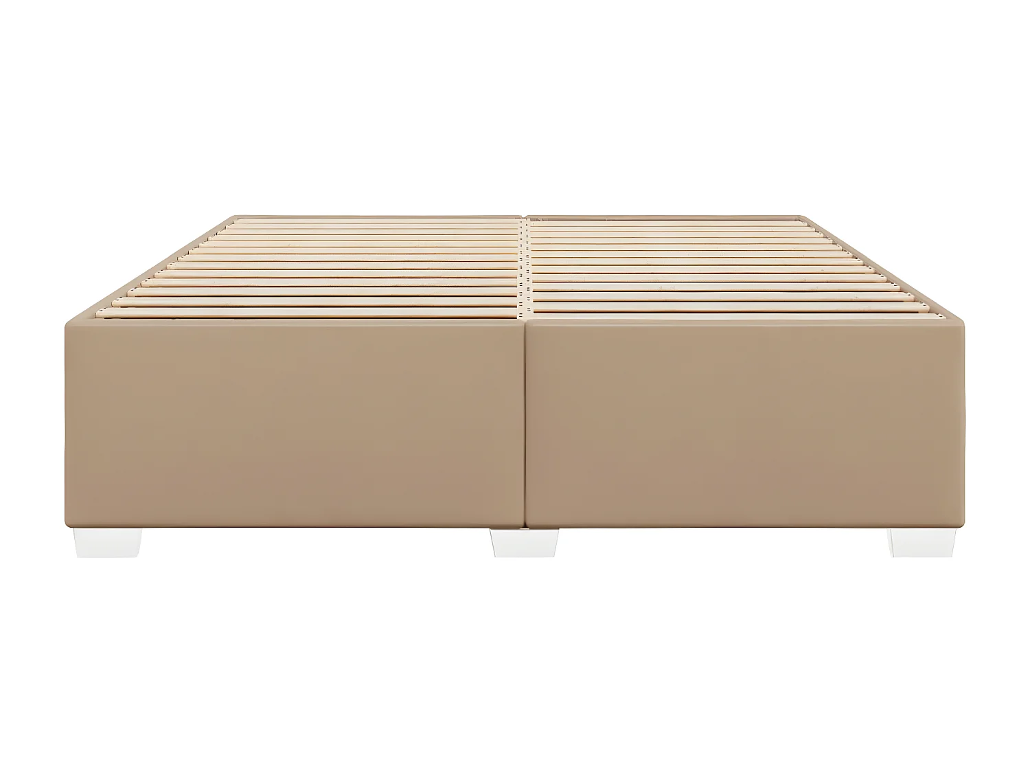 Cadre de lit Cappuccino 200x200 cm Similicuir